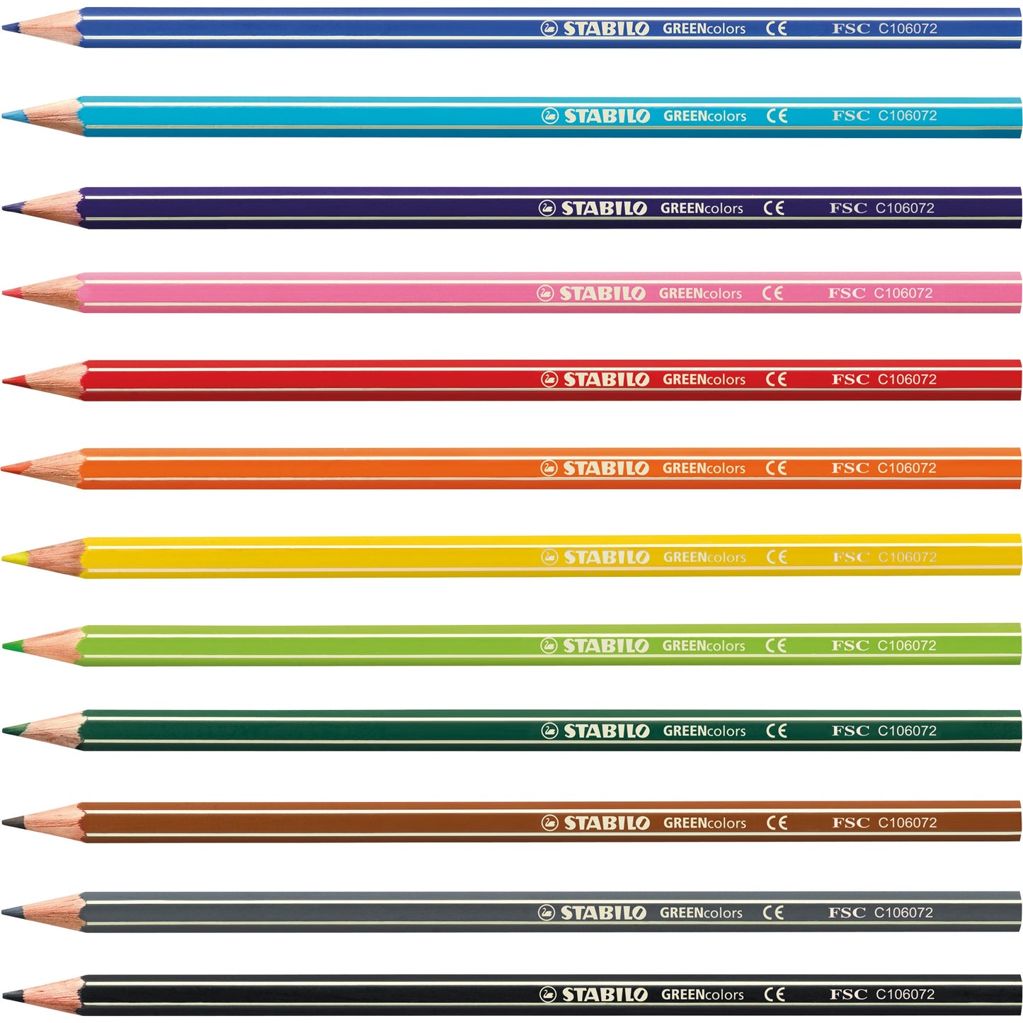 STABILO® Buntstift GREENcolors farbig sortiert 12 St./Pack.