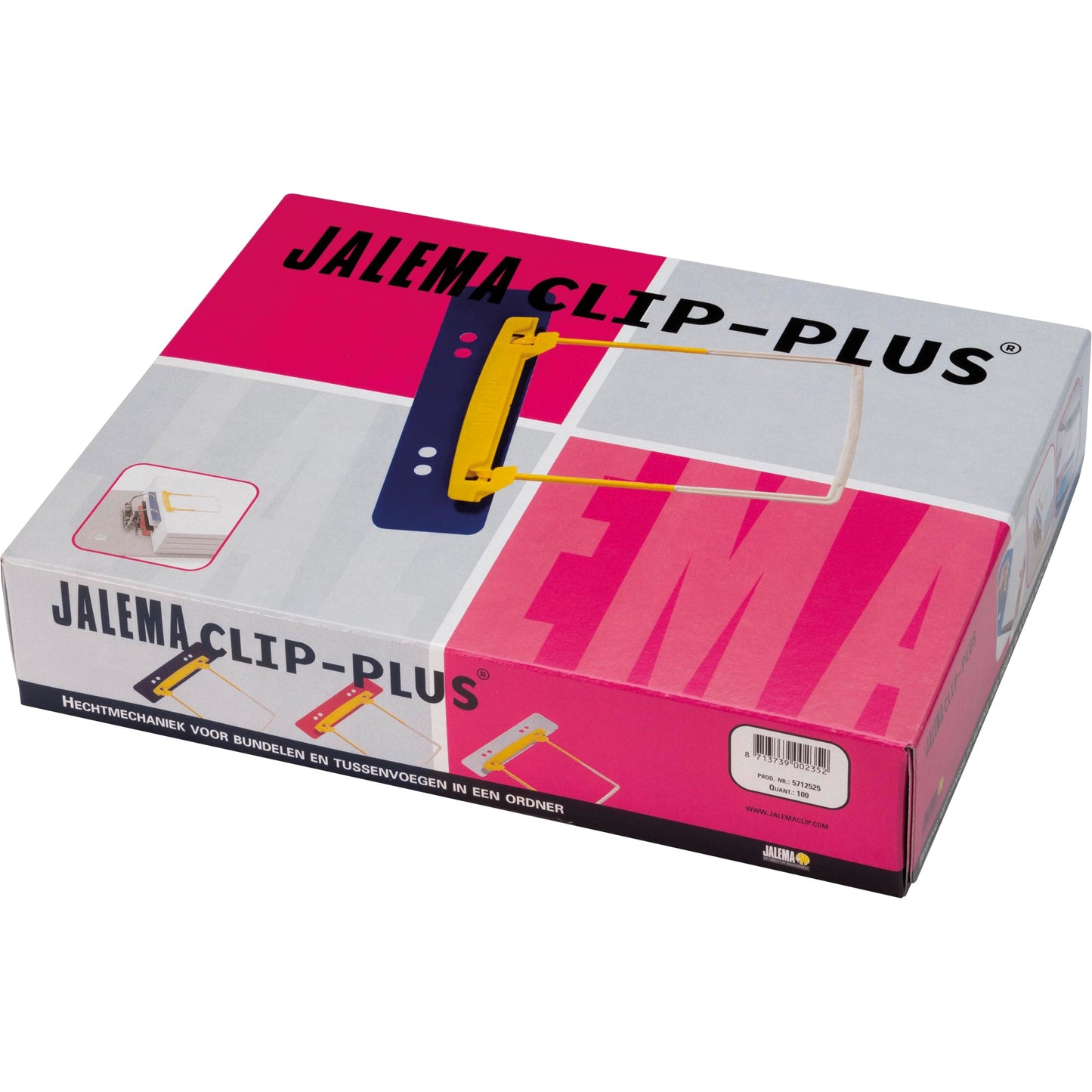 Jalema Abheftbügel Plus 50mm Polypropylen gelb/weiß 100 St./Pack.