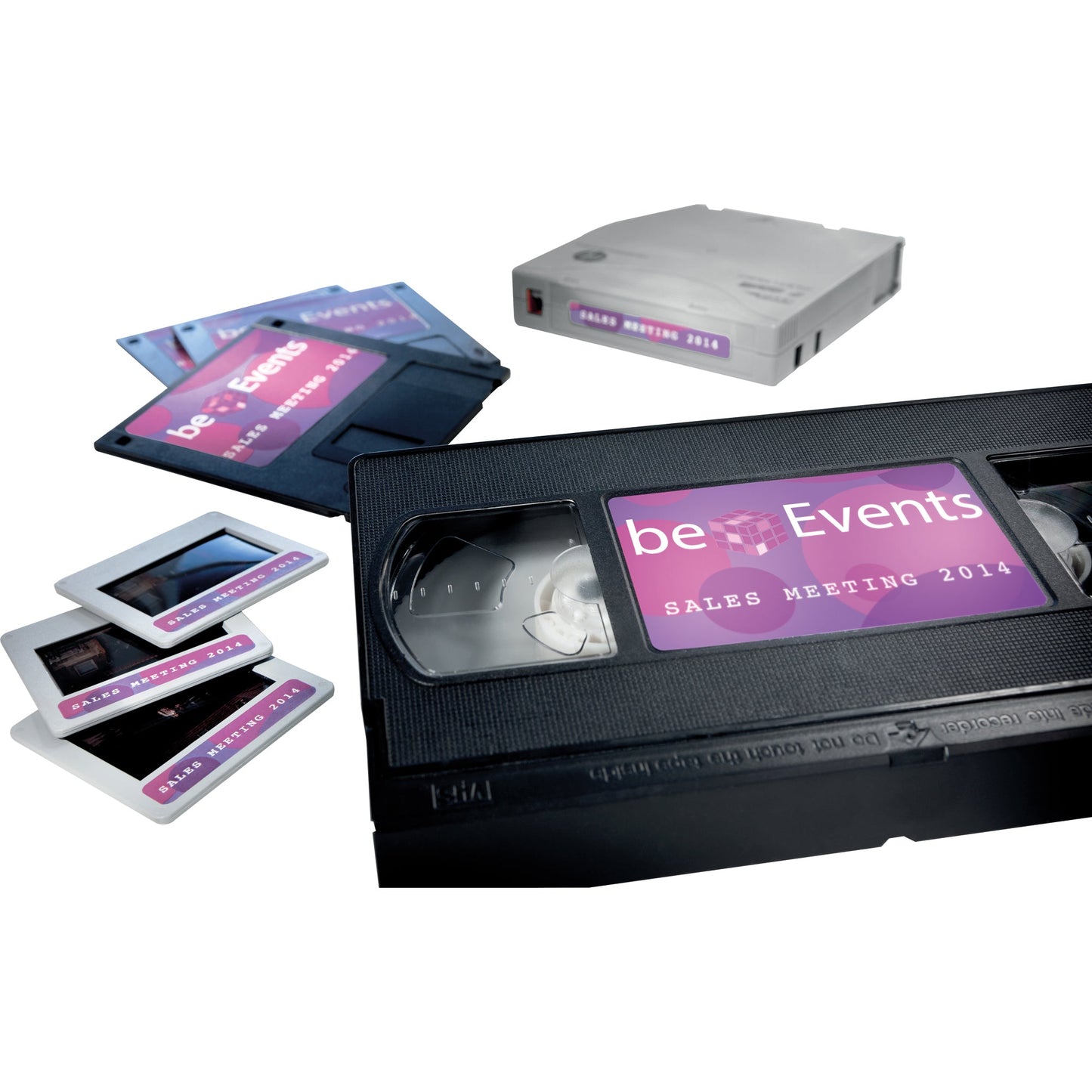 Avery Zweckform Videoetikett 78,7 x 46,6 mm (B x H) Papier weiß 300 Etik./Pack.