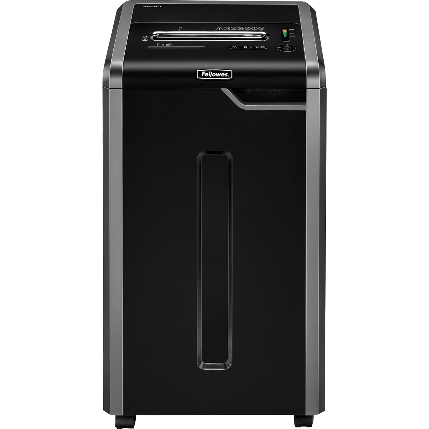 Fellowes® Aktenvernichter Powershred® 325Ci P-4 Papier, Heftklammern, Büroklammern, Kreditkarten, CDs/DVDs Partikelschnitt 24 Bl. silber/schwarz