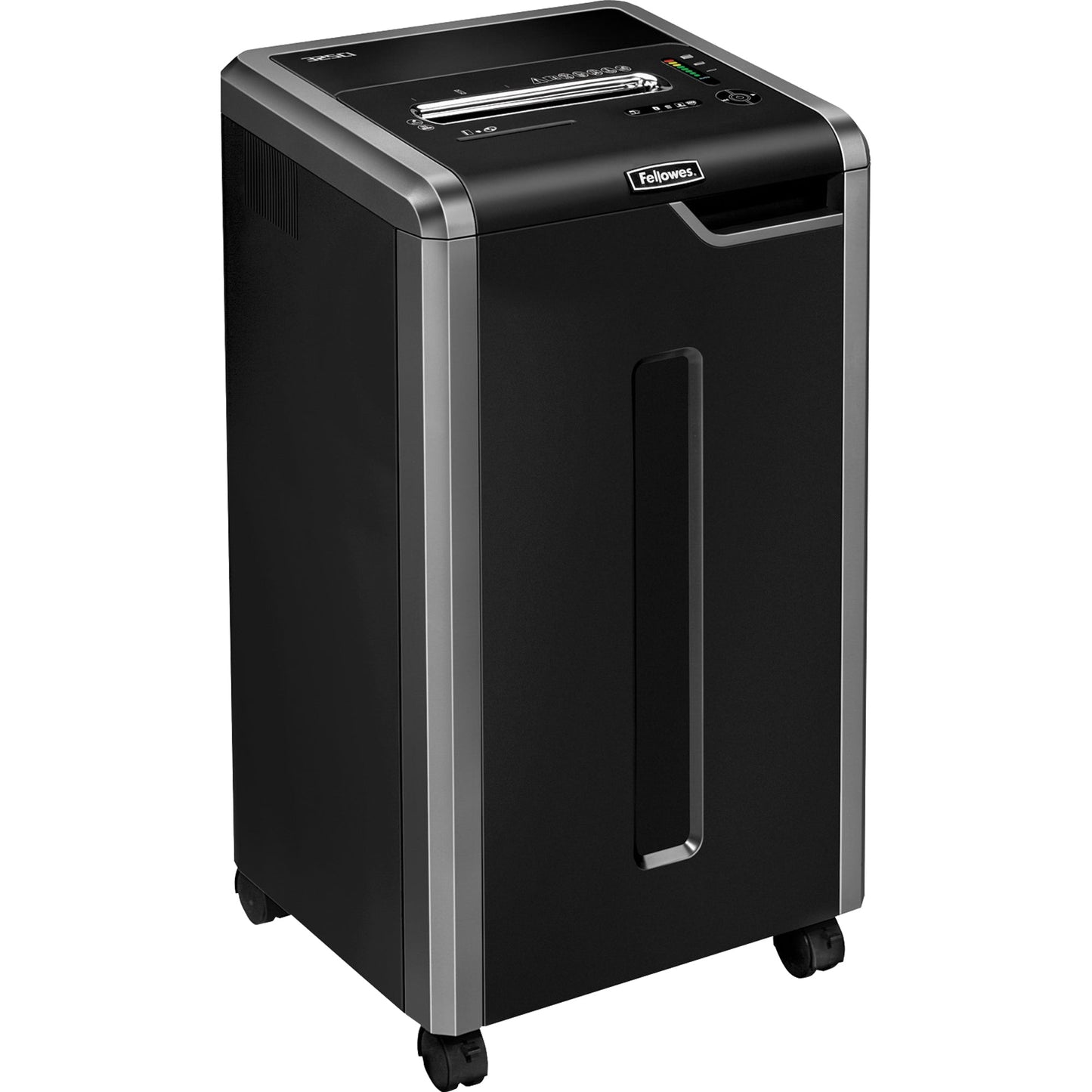 Fellowes® Aktenvernichter Powershred® 325Ci P-4 Papier, Heftklammern, Büroklammern, Kreditkarten, CDs/DVDs Partikelschnitt 24 Bl. silber/schwarz