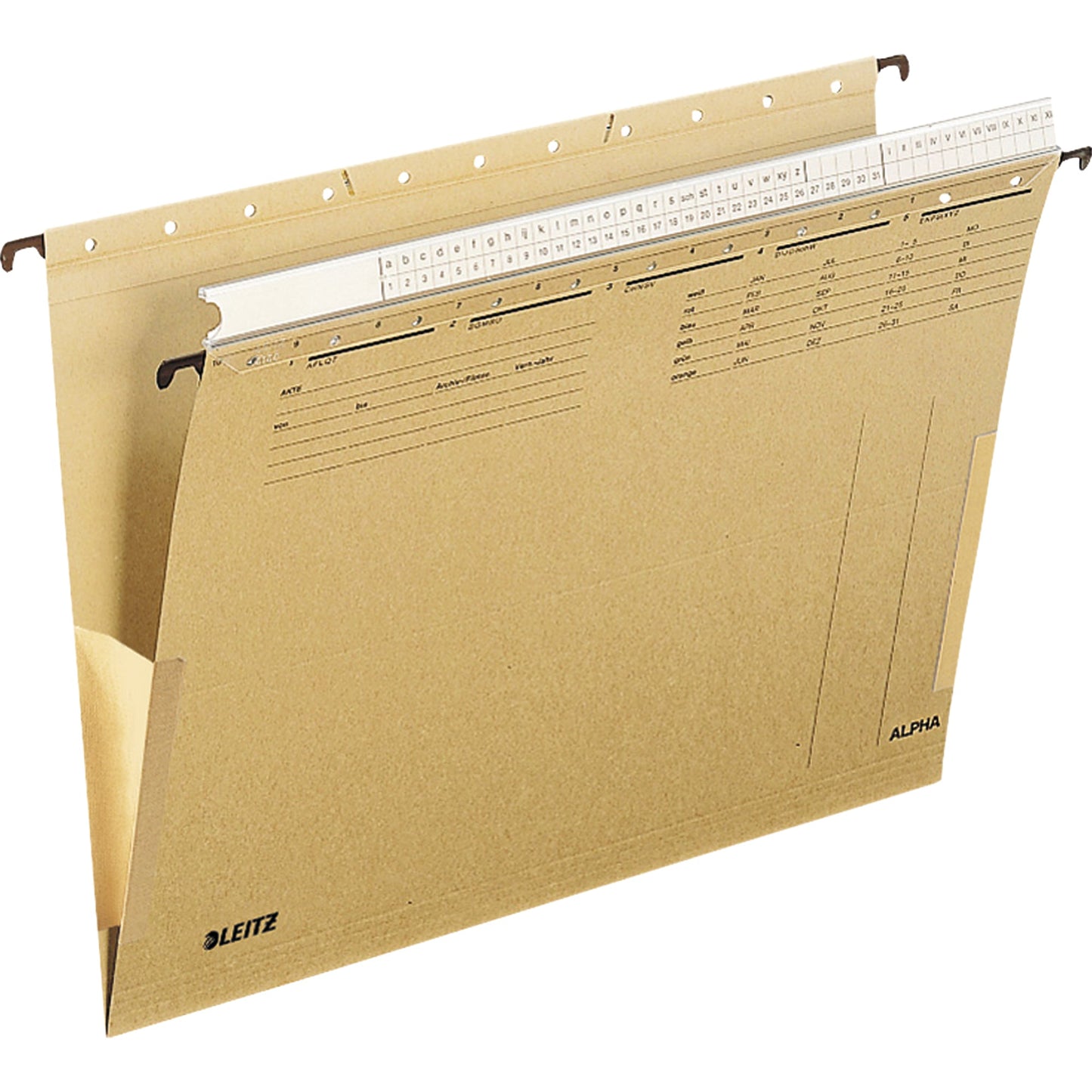Leitz Hängetasche ALPHA® DIN A4 250g/m² Karton, recycelt naturbraun