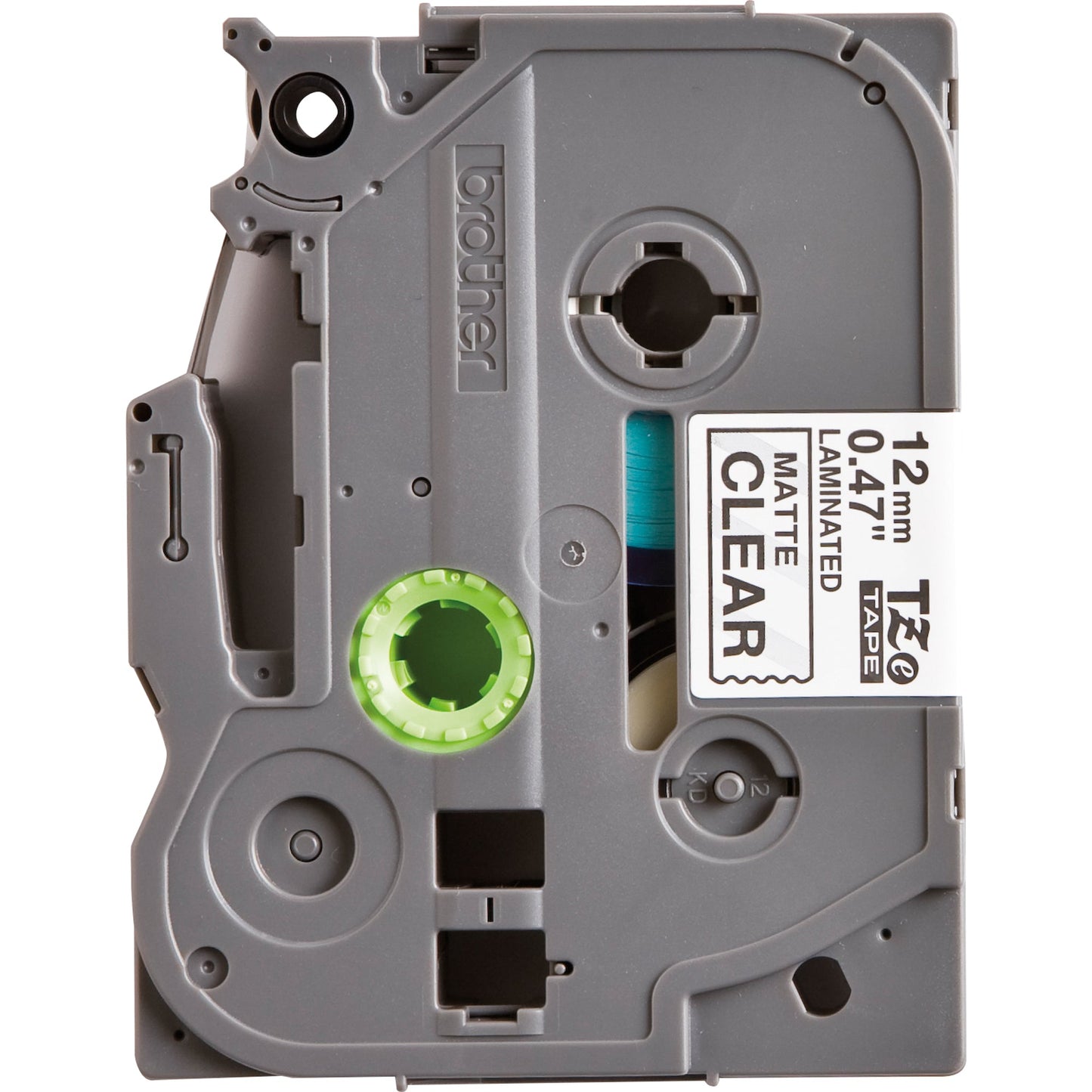 Brother Schriftbandkassette P-touch 12 mm x 8 m (B x L) transparent matt schwarz