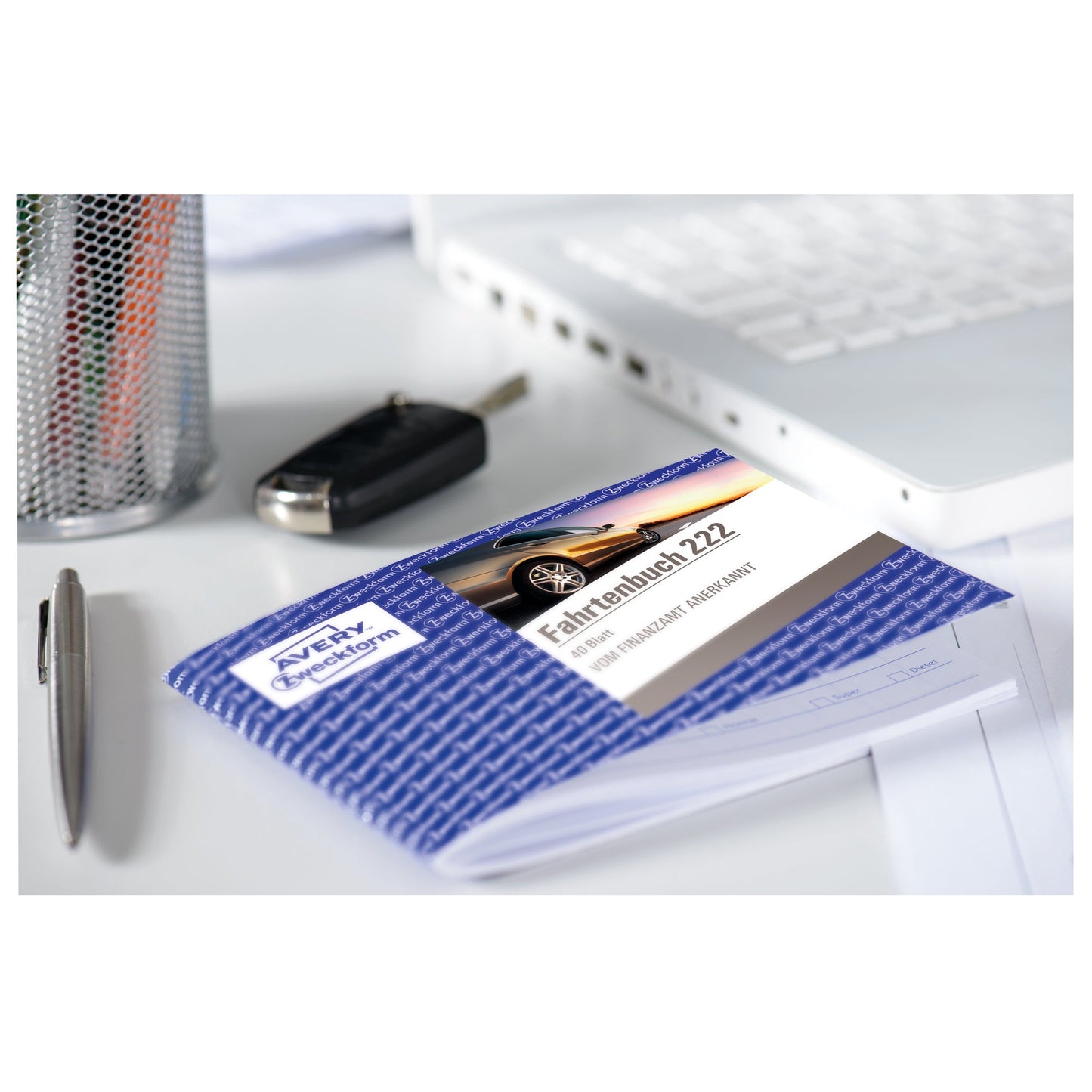 Avery Zweckform Fahrtenbuch 222 DIN A6 quer PKW blau 56 Bl.