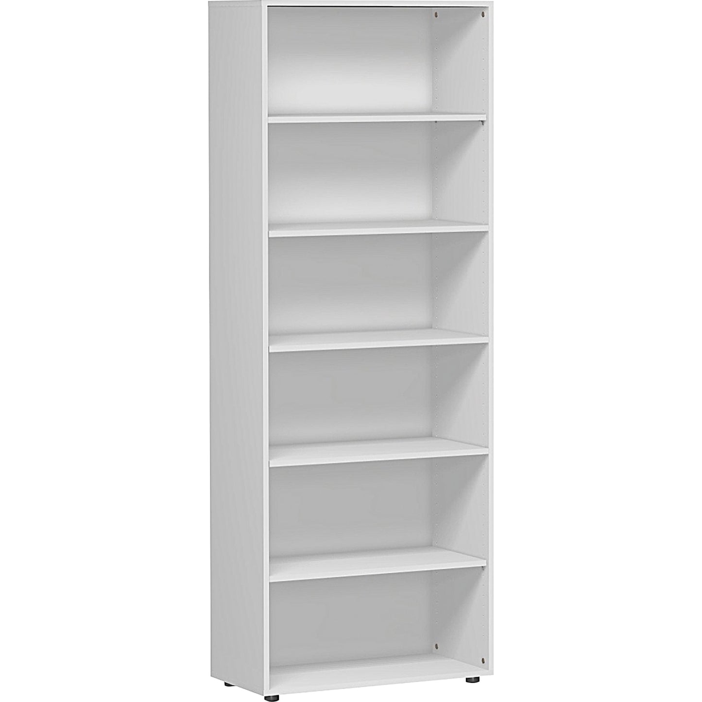 Geramöbel Regal Flex 800 x 2.160 x 400 mm (B x H x T) 5 Fachböden Dreischicht-Feinspan, melaminharzbeschichtet lichtgrau