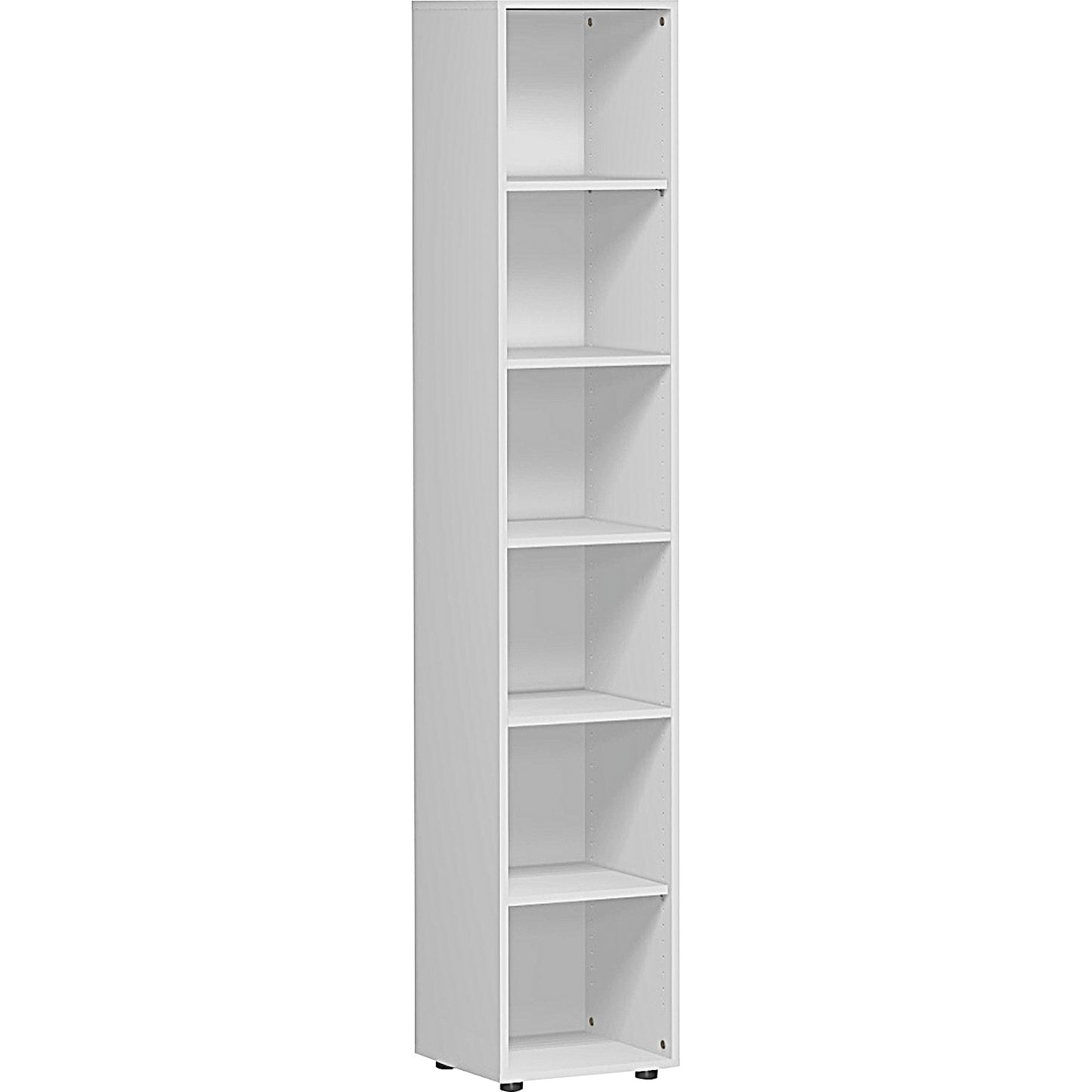 Geramöbel Regal Flex 400 x 2.160 x 400 mm (B x H x T) 5 Fachböden Dreischicht-Feinspan, melaminharzbeschichtet lichtgrau