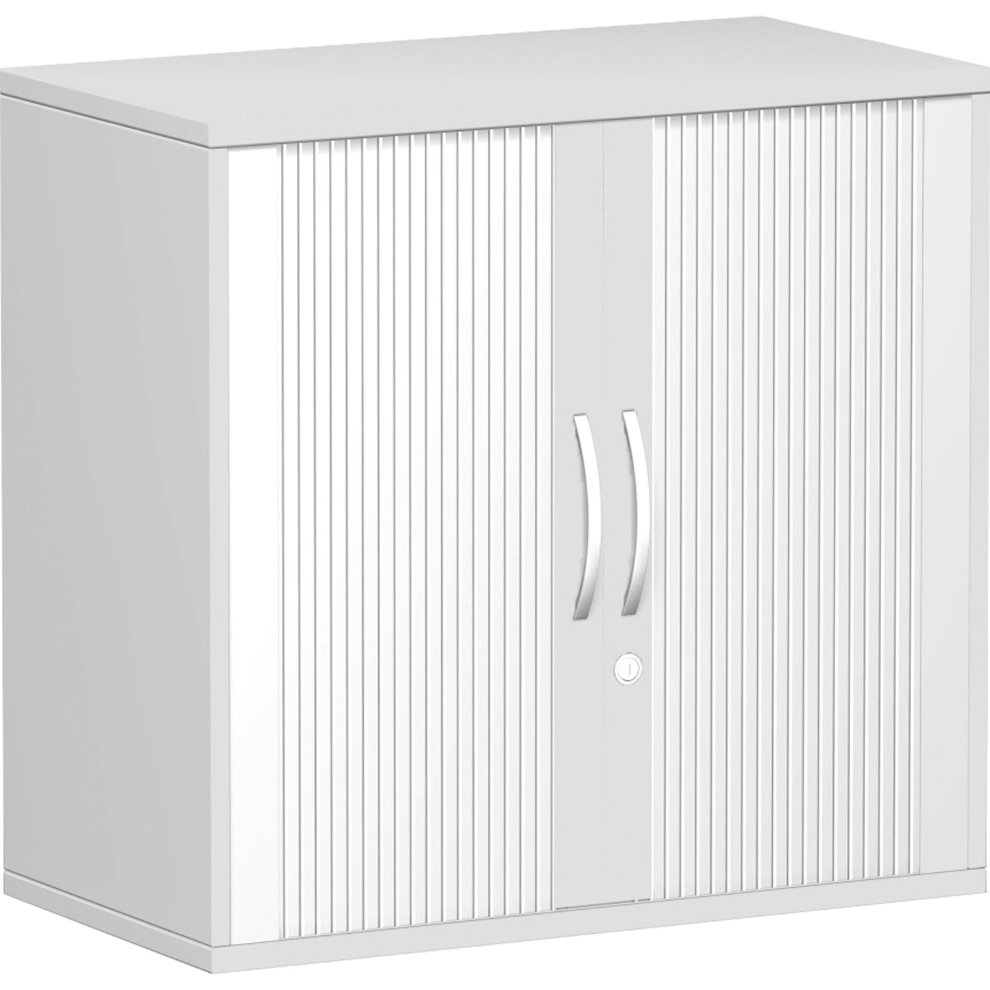 Geramöbel Rollladenschrank Flex 800 x 798 x 425 mm (B x H x T) 1 Fachboden lichtgrau lichtgrau