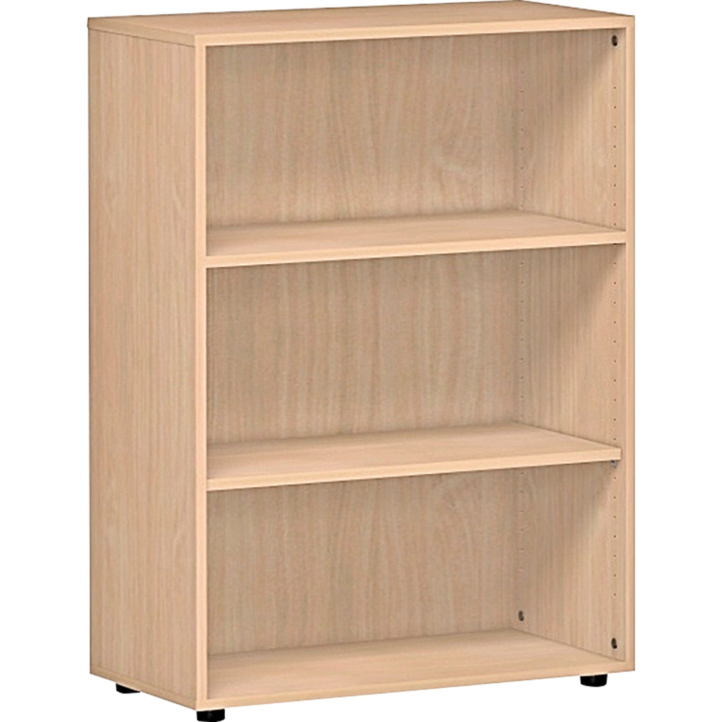 Geramöbel Regal Flex 800 x 1.104 x 400 mm (B x H x T) 2 Fachböden inkl. Stellfüße Dreischicht-Feinspan, melaminharzbeschichtet buche