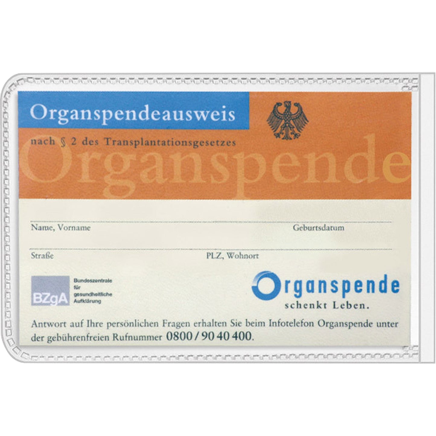 Veloflex Ausweishülle Polypropylen glasklar