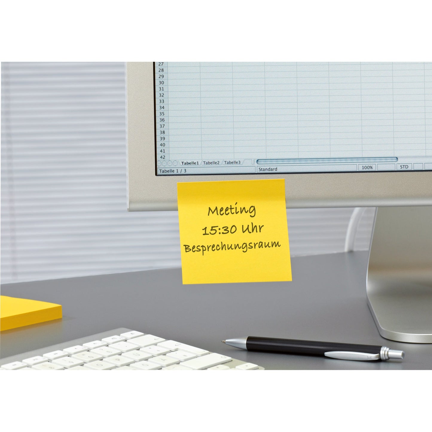 Post-it® Haftnotiz Super Sticky Z-Notes Carnival Collection 76 x 76 mm (B x H) ultragelb, limonengrün, powerpink 90 Bl./Block 6 Block/Pack.