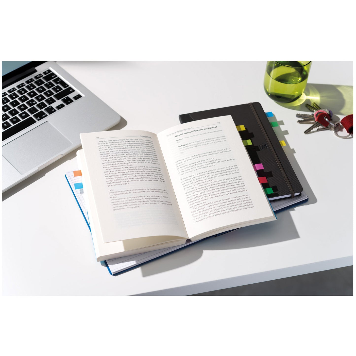 Post-it® Haftstreifen Index Mini 43,2 x 11,9 mm (B x H) rot, gelb, grün, blau 35 Bl./Block 4 Block/Pack.