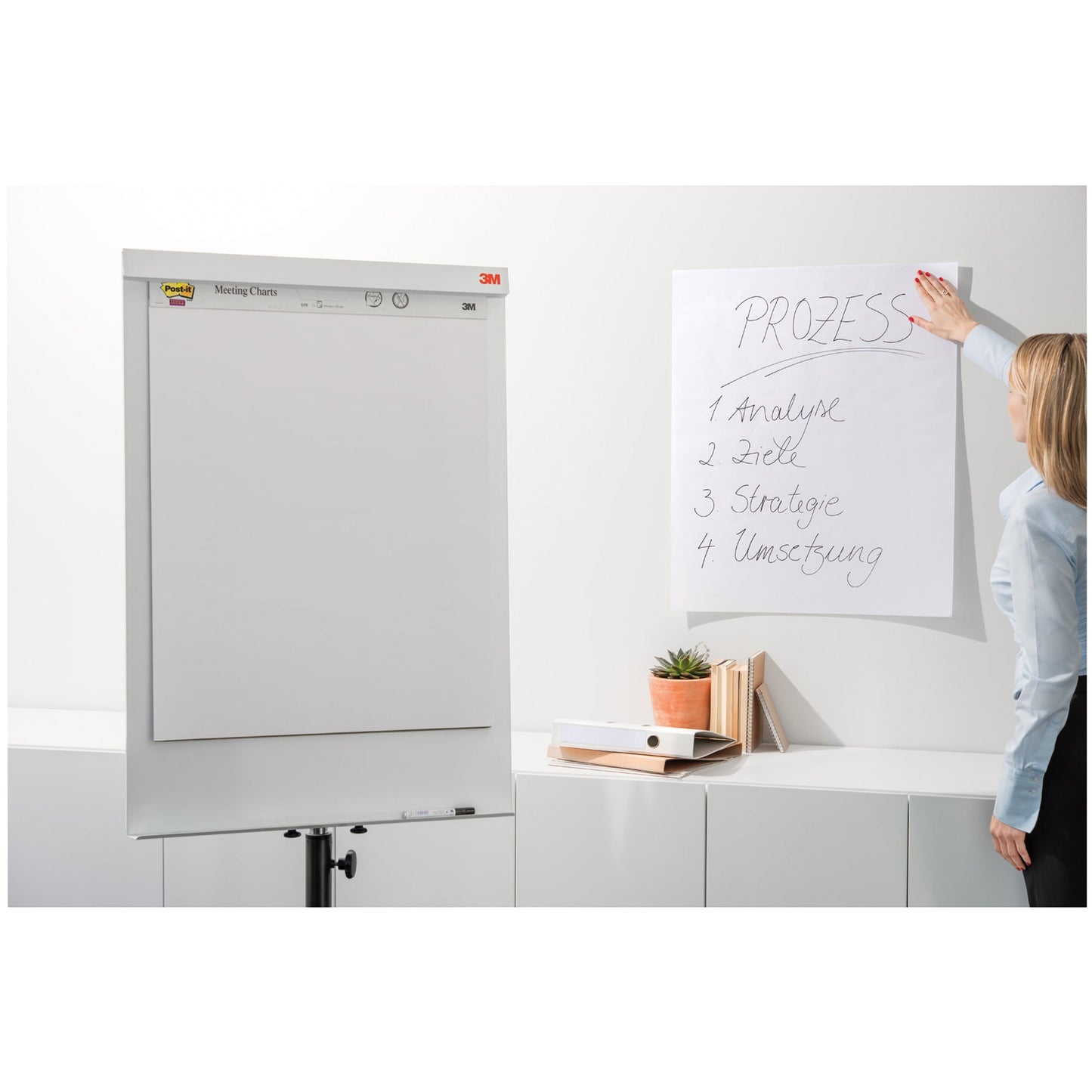 Post-it® Flipchartblock Meeting Chart 63,5 x 76,2 cm (B x H) kariert 30 Bl.