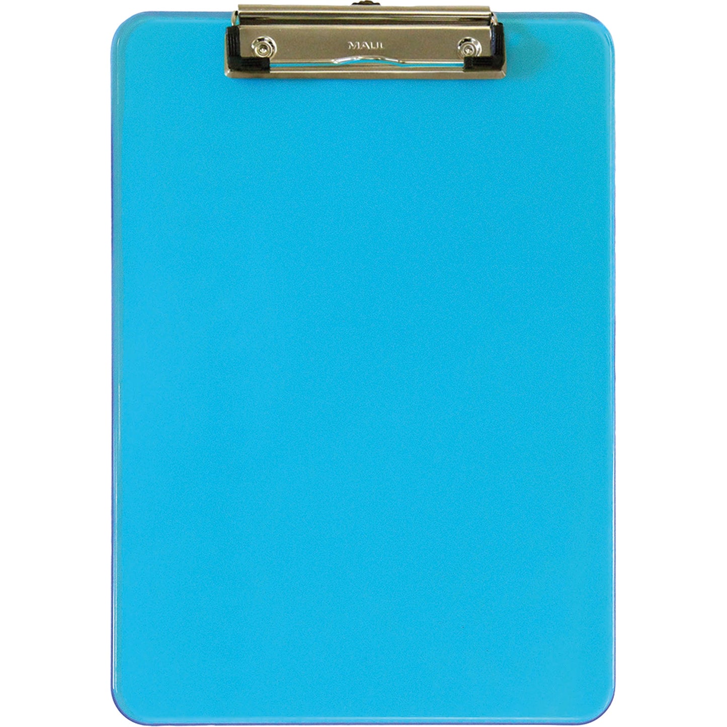 MAUL Klemmbrett MAULneon 22,6 x 31,8 cm (B x H) DIN A4 Kunststoff blau transparent