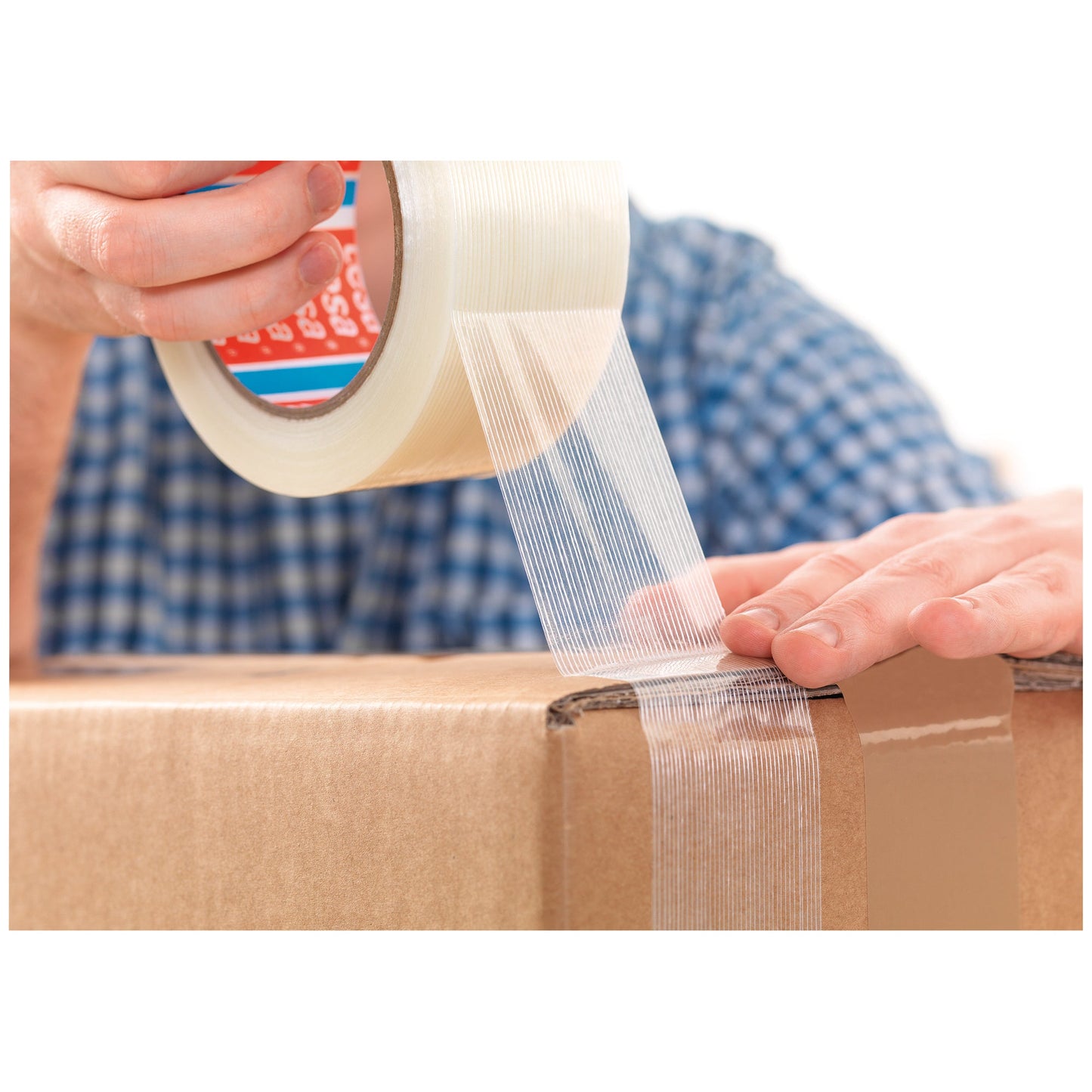 tesa® Packband Monofilament ultra resistant 50 mm x 50 m (B x L) Synthesekautschuk transparent