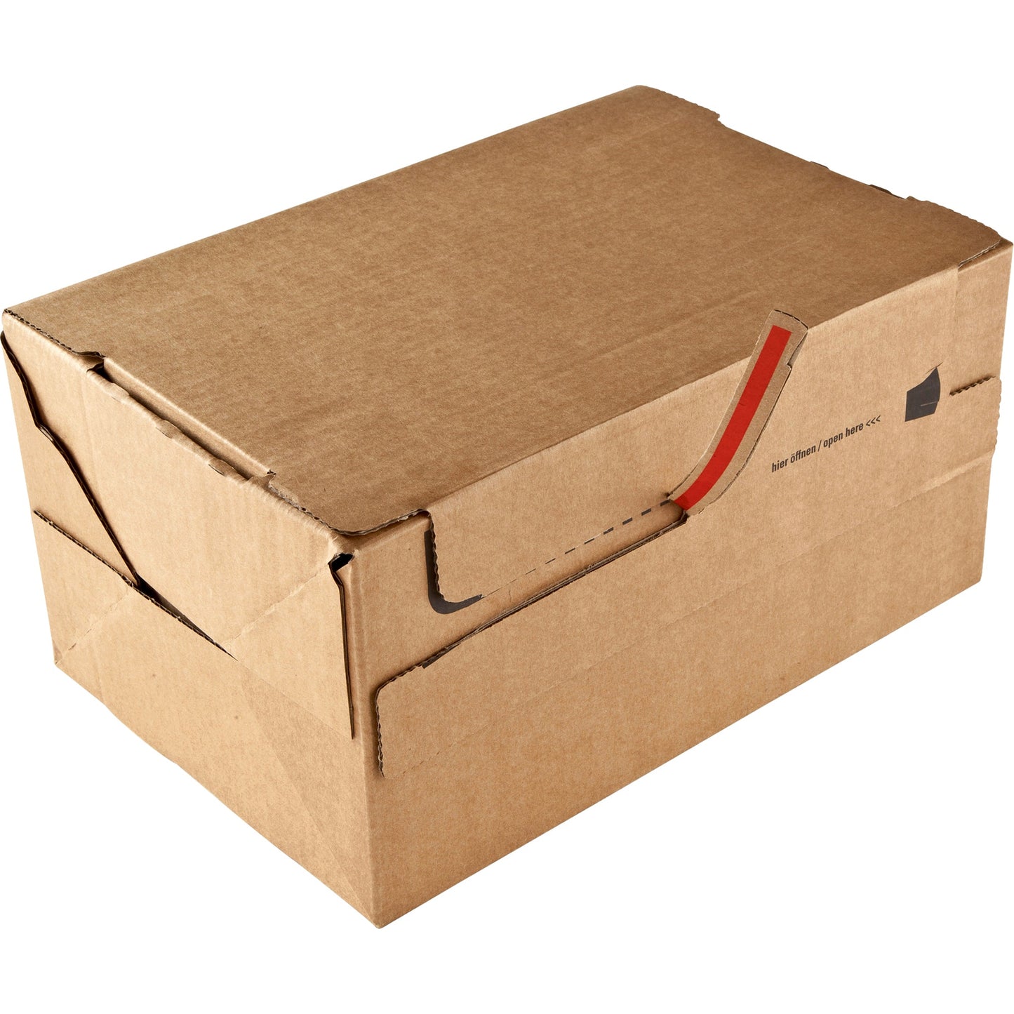 ColomPac® Versandkarton Return® Box S Innenmaße: 28,2 x 9 x 19,1 cm (B x H x T) Außenmaße: 30 x 10 x 20 cm (B x H x T) Kraftliner Wellpappe braun