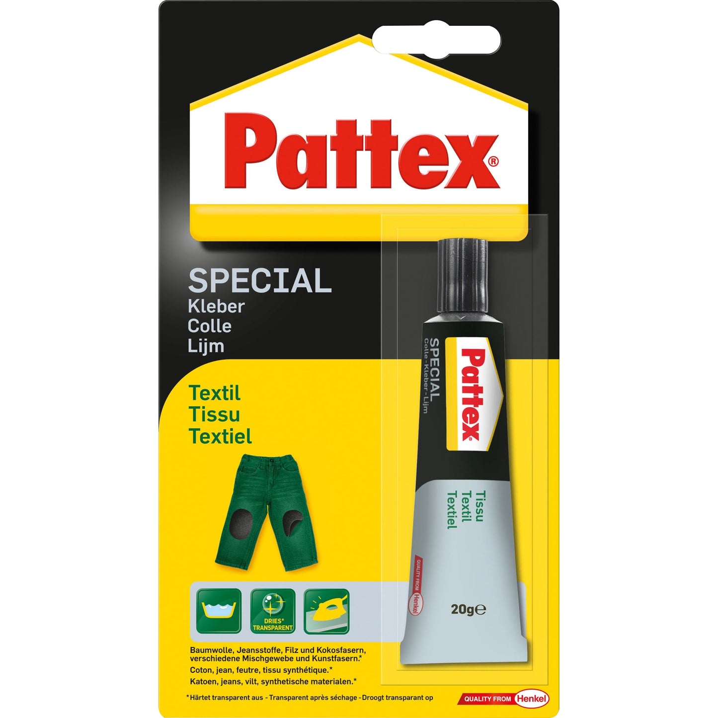 Pattex Kraftkleber Textil Tube 20g