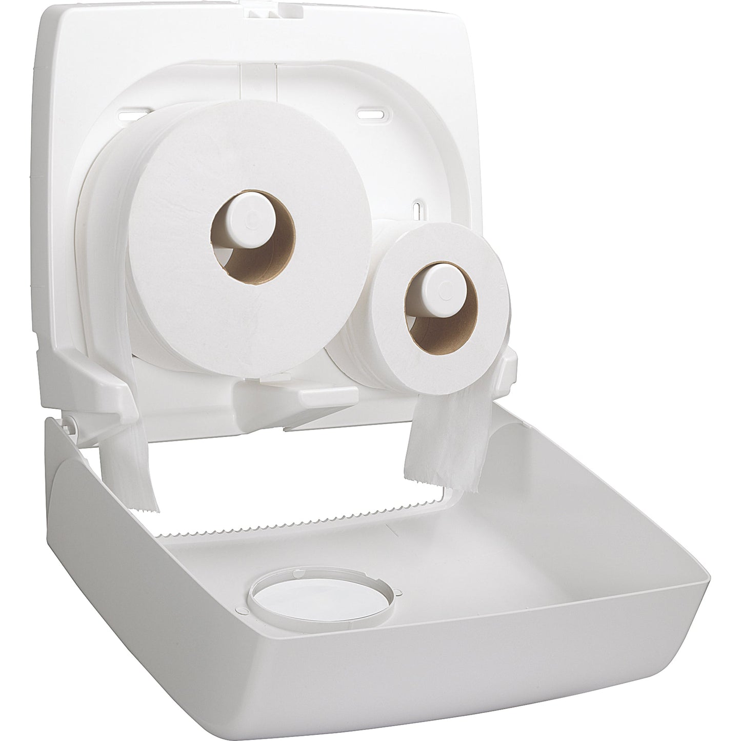 Aquarius Toilettenpapierspender Jumbo Scott® Toilettenpapier EssentialT 8501 44,6 x 38,2 x 12,9 cm (B x H x T) Kunststoff weiß