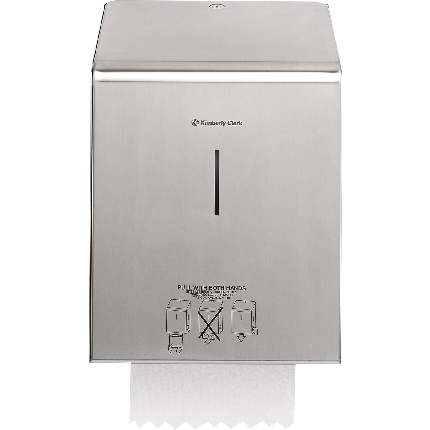 KIMBERLY-CLARK PROFESSIONAL Handtuchspender Kleenex® ULTRA Handtuchrolle 6765, Scott® Handtuchrolle 6668, 6667, 6665, 6688, 6687 30,3 x 43,5 x 23 cm (B x H x T) Edelstahl silber