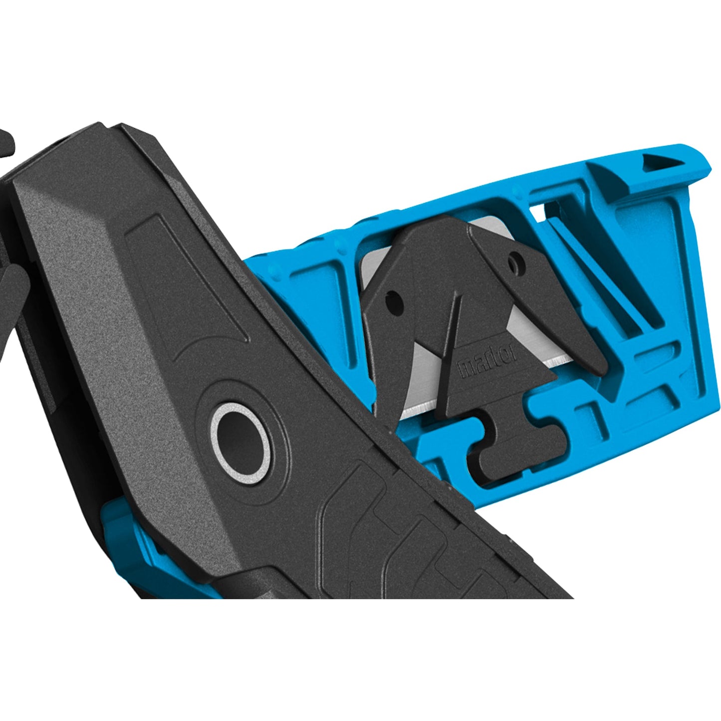 MARTOR Sicherheitsmesser SECUMAX 350 Mehrweg 25,8mm 6mm 1 Glied Stahl nicht rostfrei schwarz/cyan