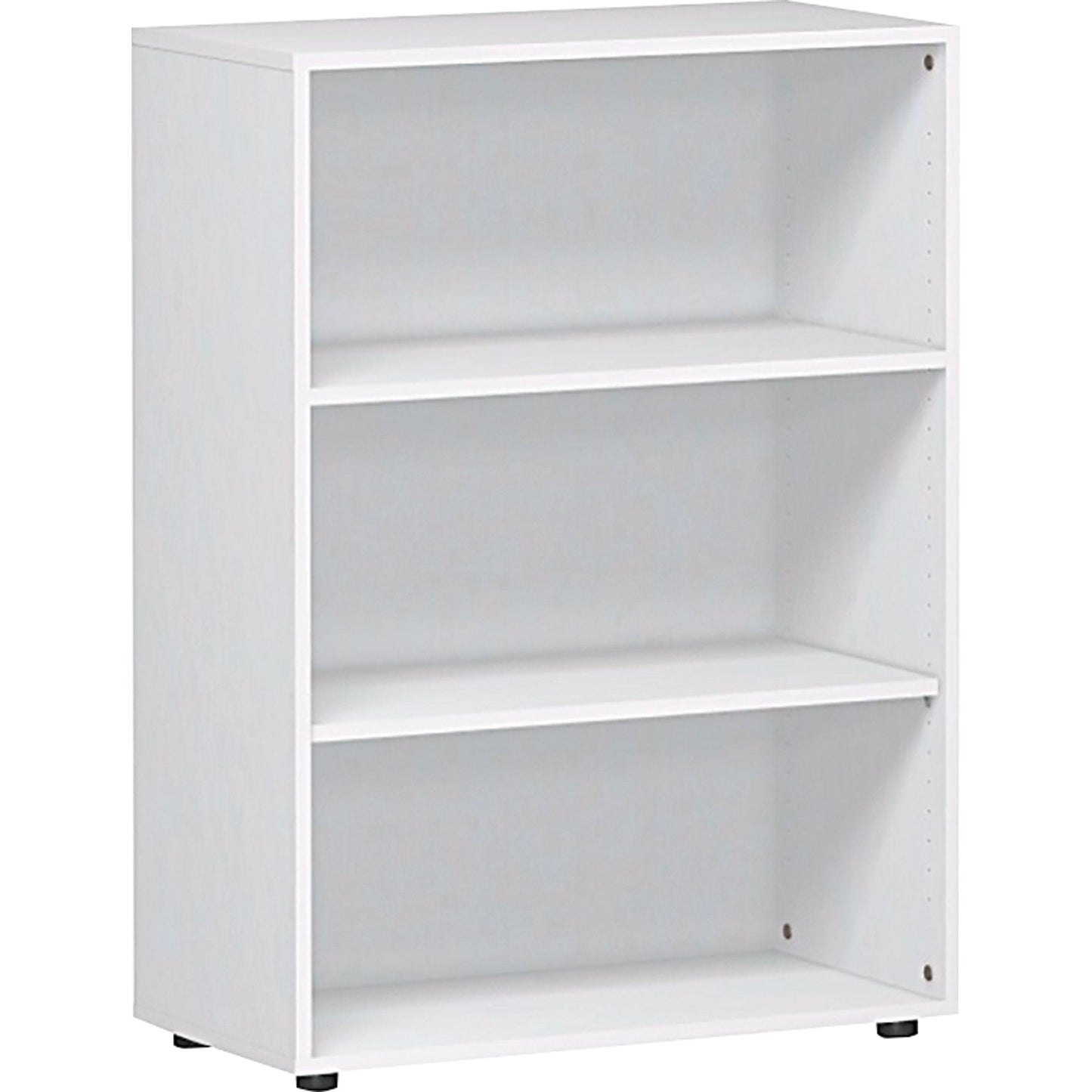 Geramöbel Regal Flex 800 x 1.104 x 400 mm (B x H x T) 2 Fachböden inkl. Stellfüße Dreischicht-Feinspan, melaminharzbeschichtet weiß