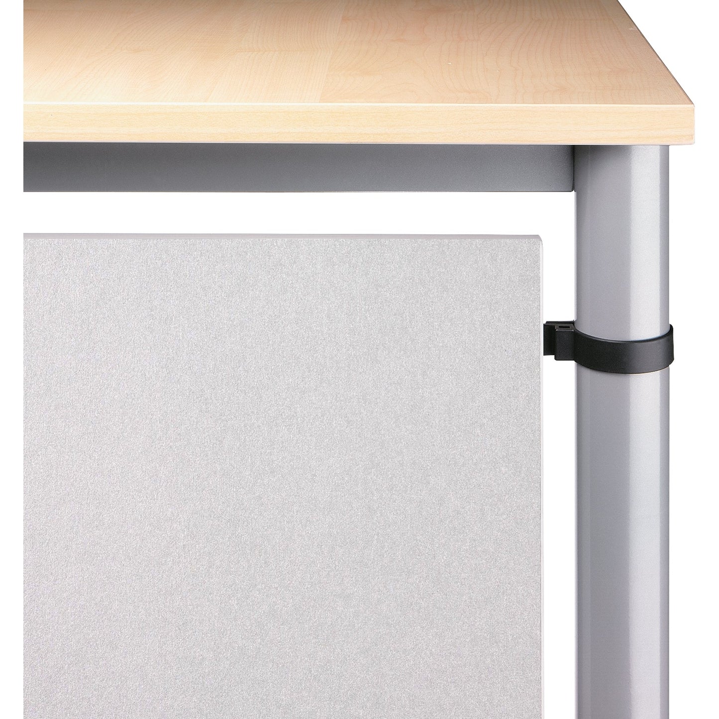 Hammerbacher Knieraumblende Schreibtisch HS18, HS19 1.620 x 400 x 19 mm (B x H x T) Holz, melaminbeschichtet silber