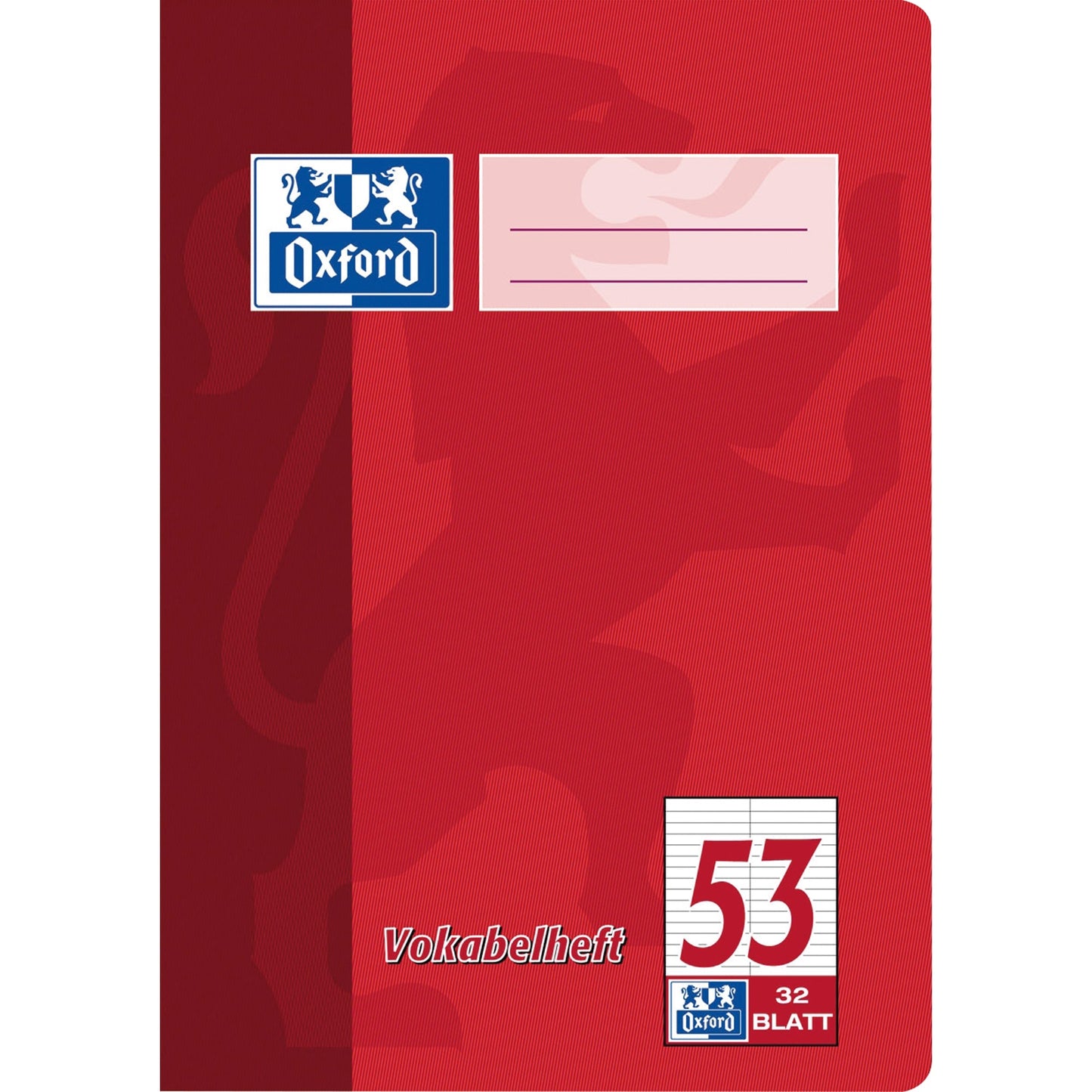 Oxford Vokabelheft DIN A5 liniert 90g/m² 32 Bl.