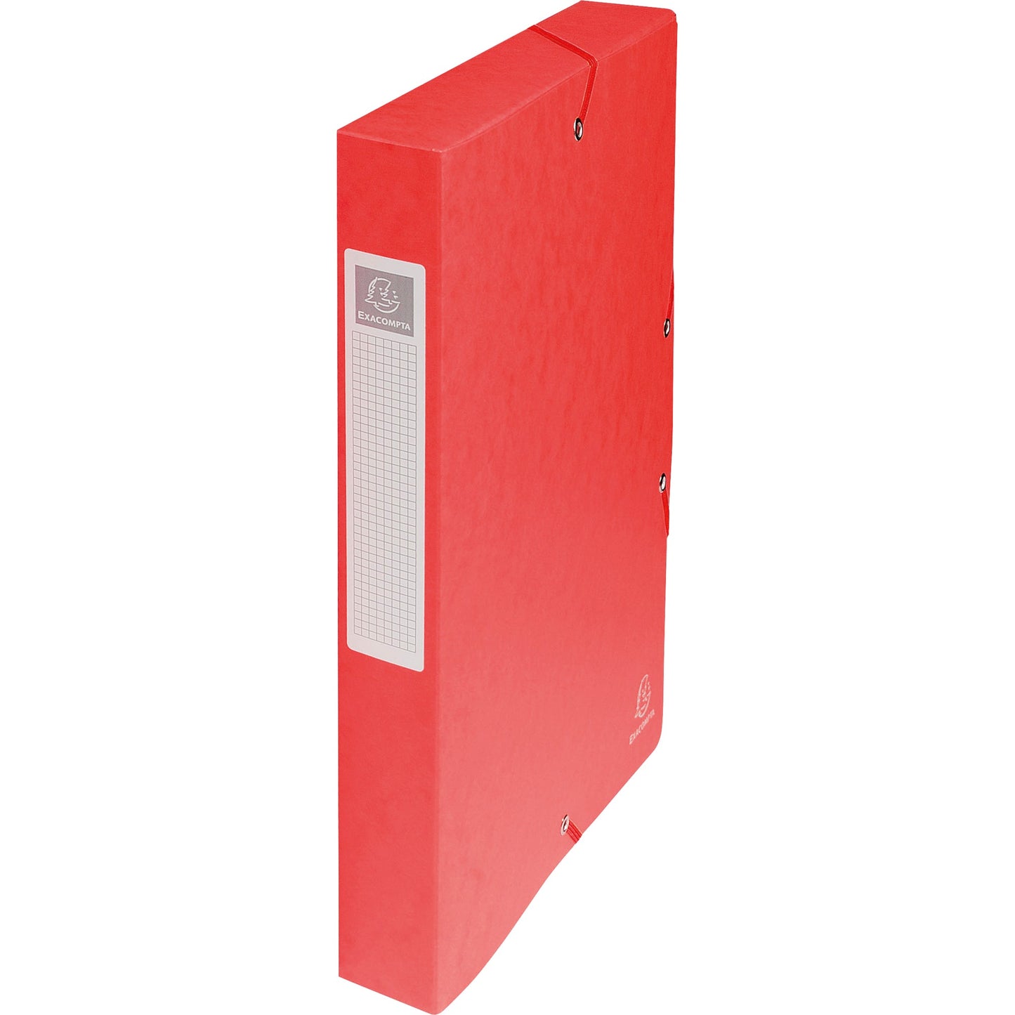 Exacompta Heftbox 25 x 32 cm (B x H) DIN A4 40mm Gummizugverschluss Colorspankarton rot