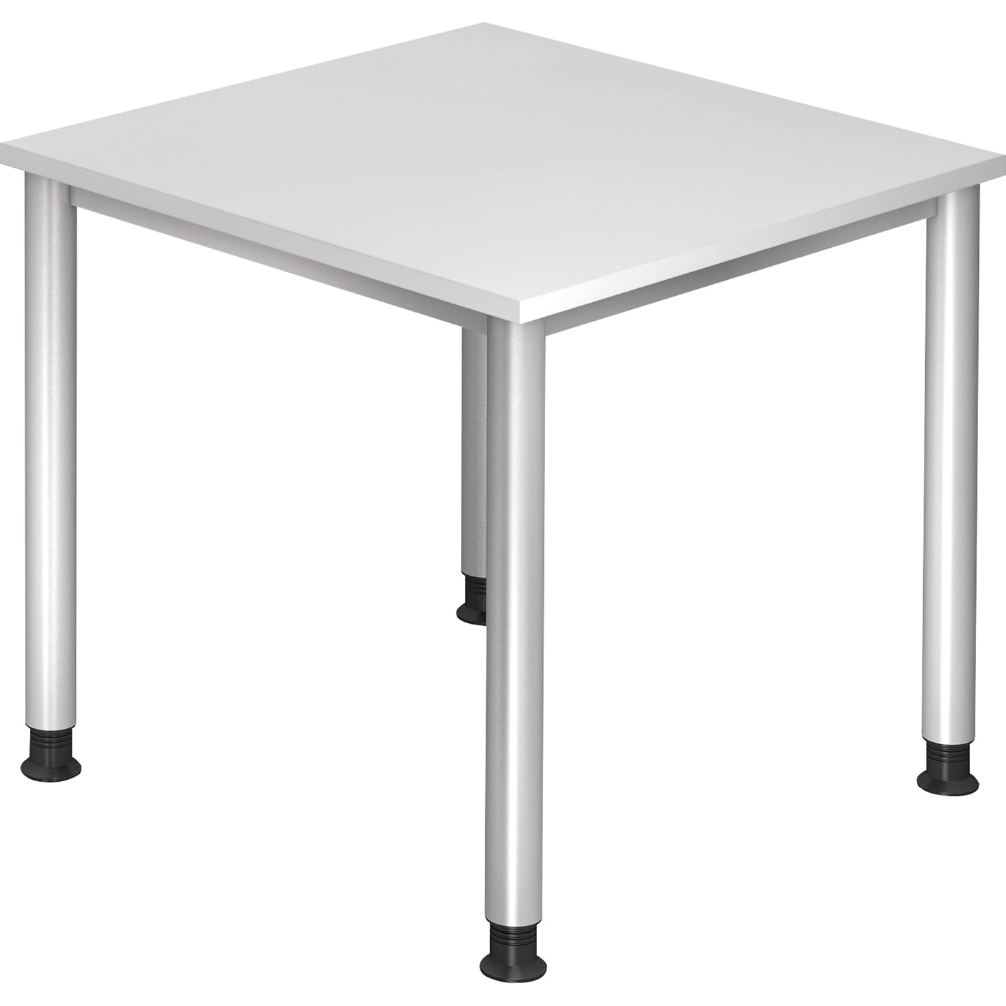Hammerbacher Schreibtisch Maße: 800 x 680-810 x 800 mm (B x H x T) Spanplatte weiß