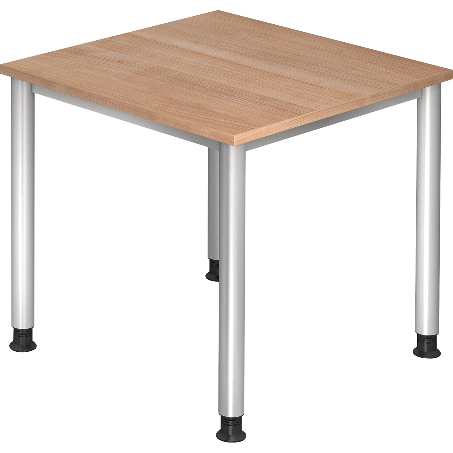 Hammerbacher Schreibtisch Maße: 800 x 680-810 x 800 mm (B x H x T) Spanplatte nussbaum