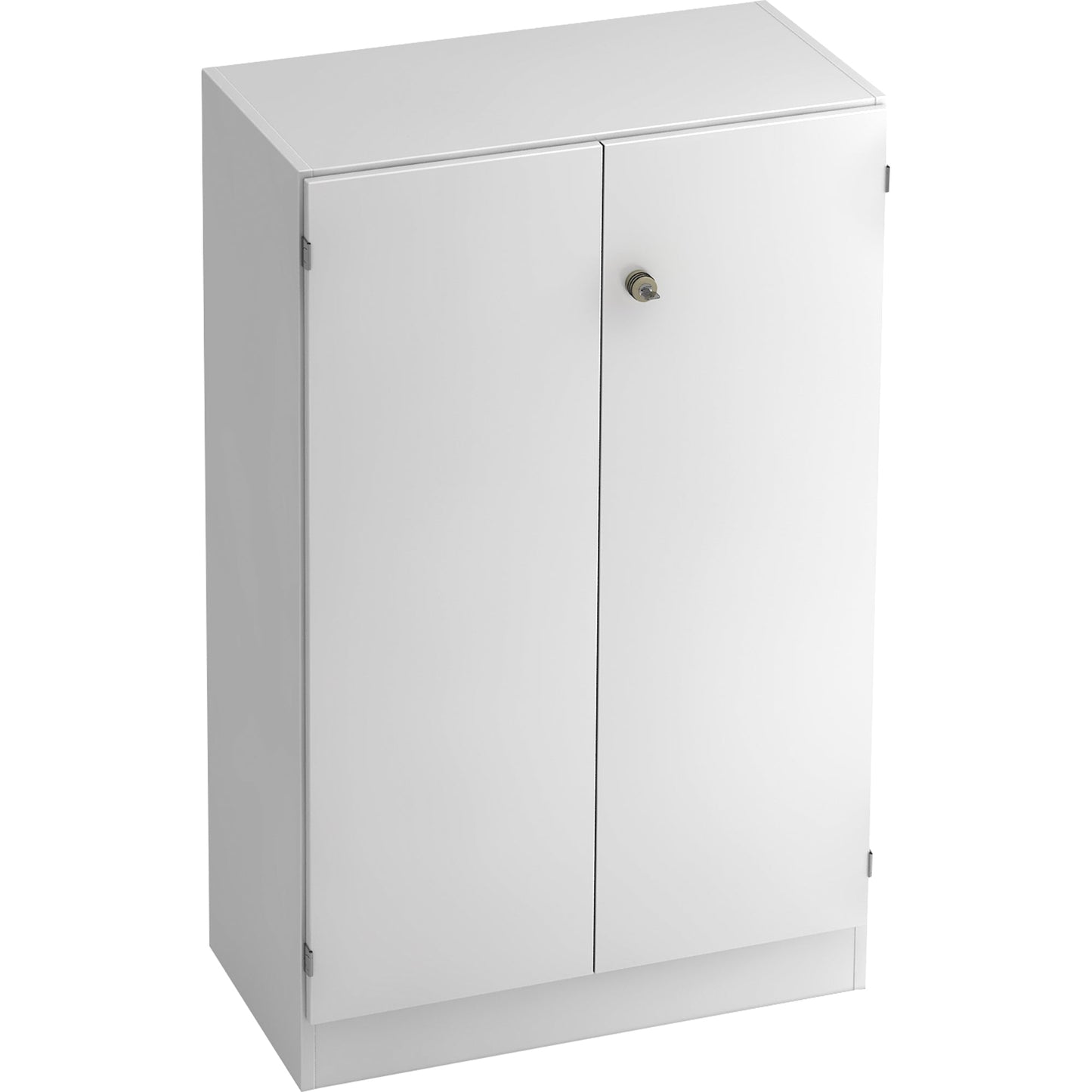 Hammerbacher Flügeltürenschrank 800 x 1.270 x 420 mm (B x H x T) 2 Fachböden Holz Farbe: weiß