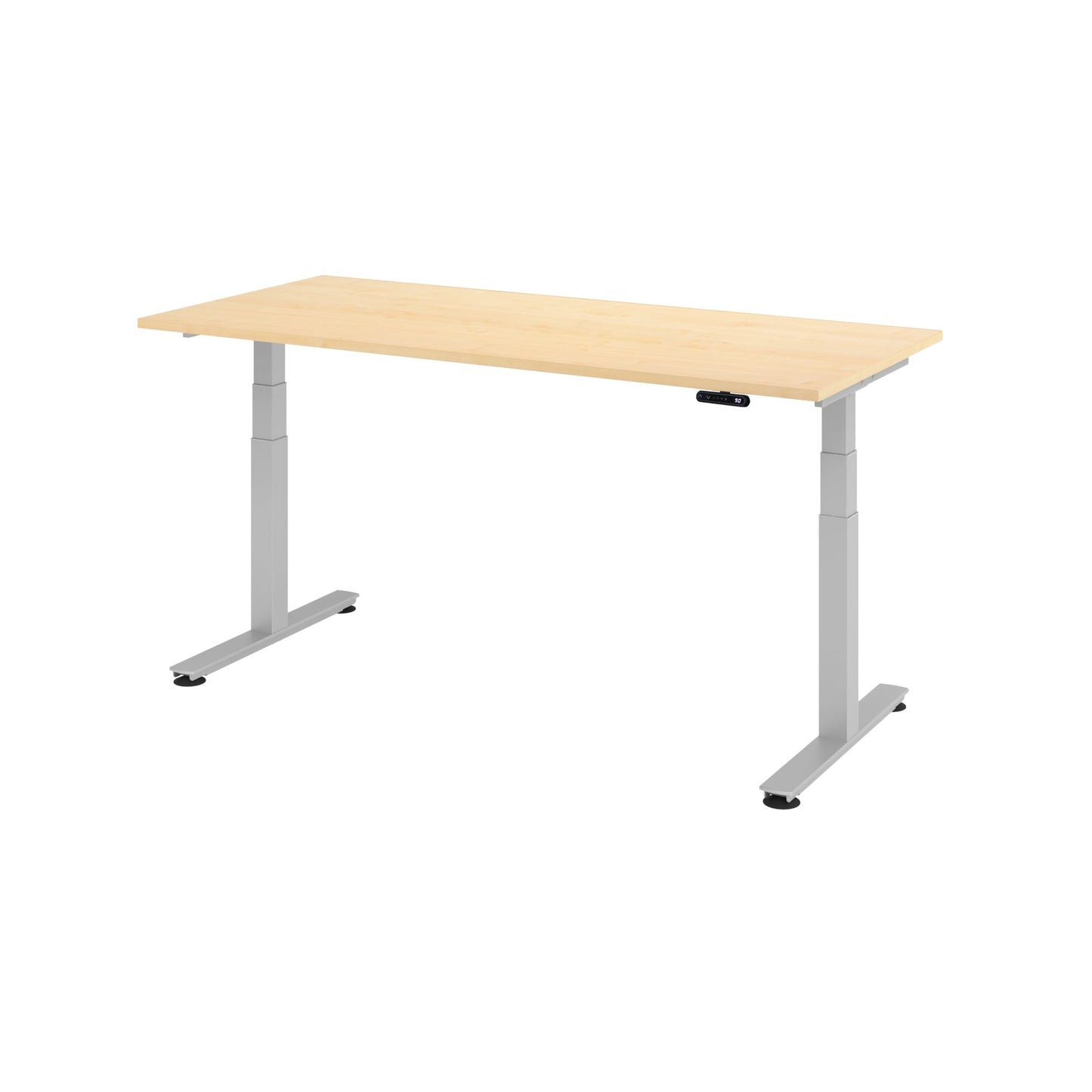 Hammerbacher Schreibtisch Maße: 1.800 x 630-1.270 x 800 mm (B x H x T) Holz ahorn
