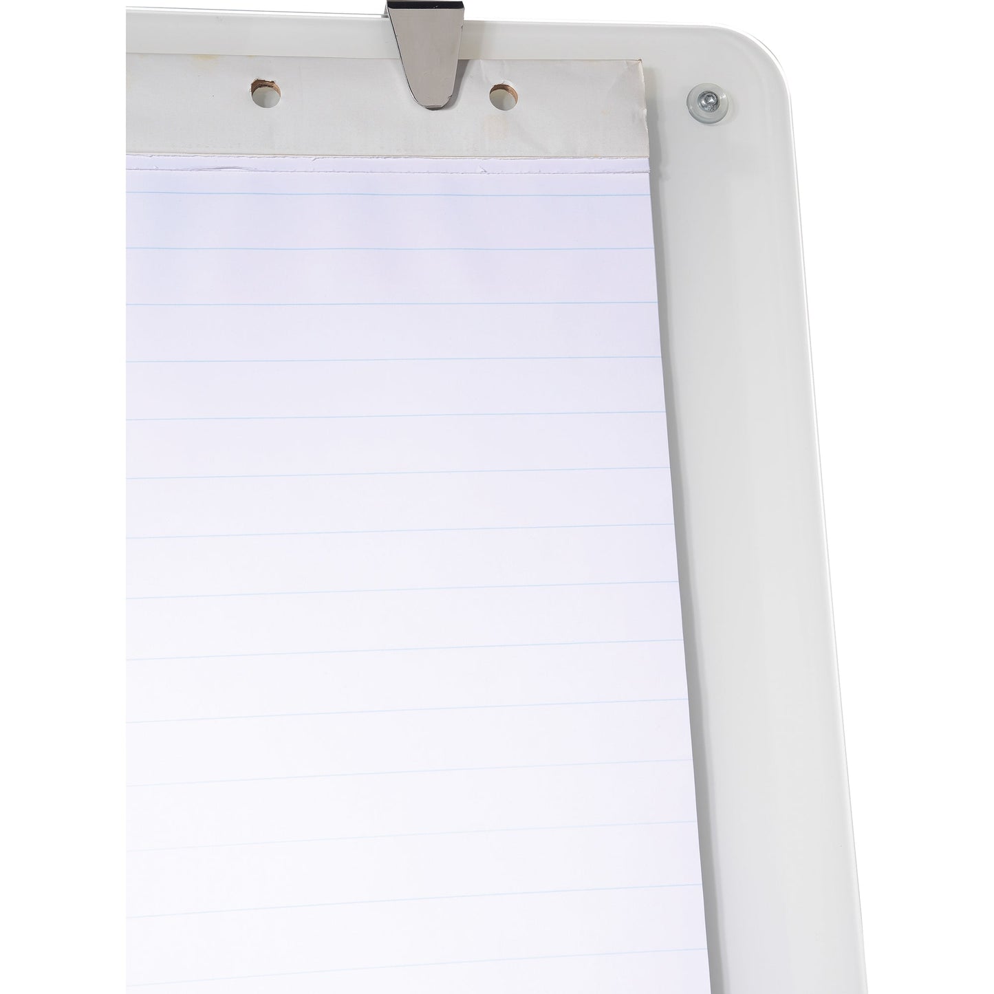 Bi-office Mobiles Flipchart mit Ablageschale Rundfuß mit 5 Lenkrollen Sicherheitsglas silber