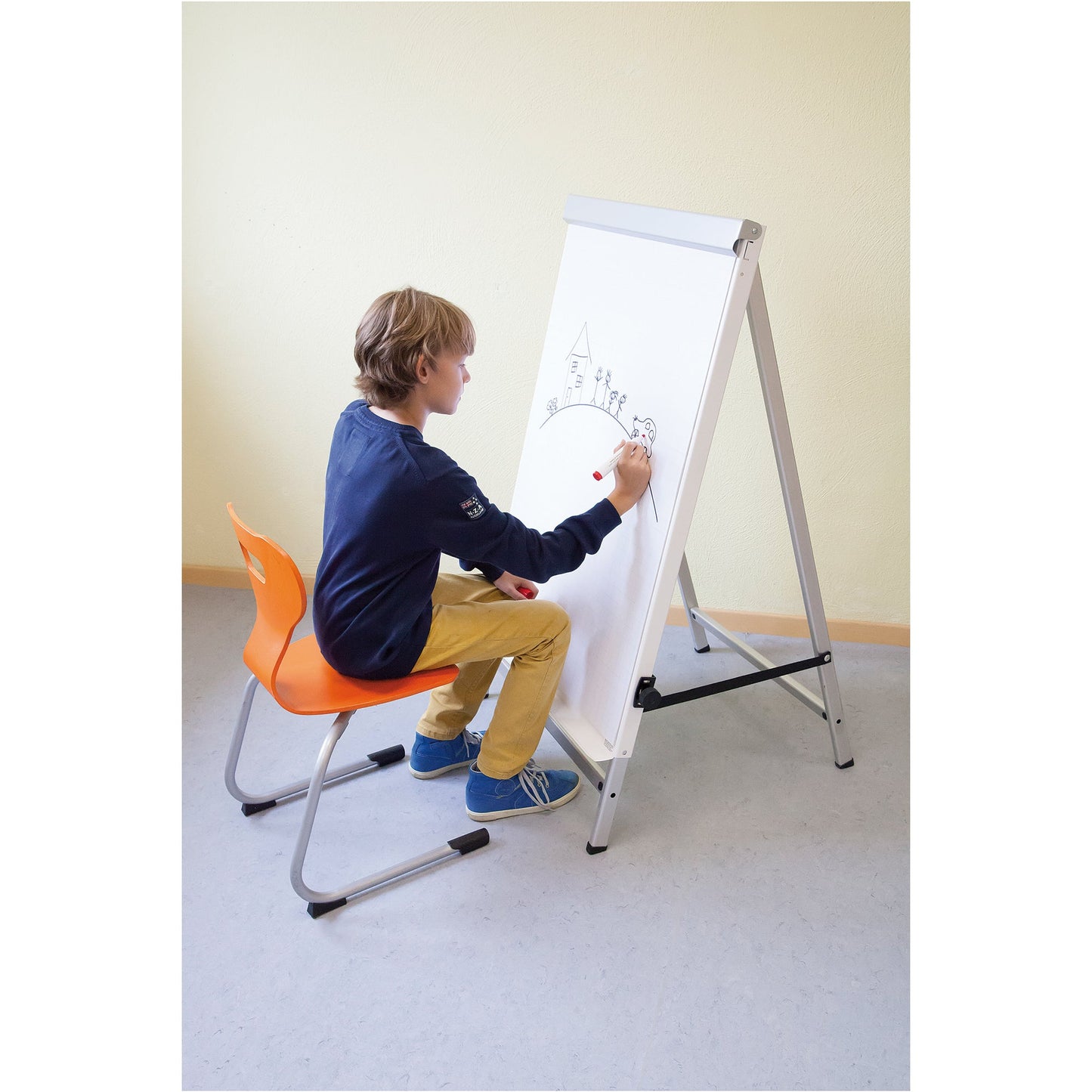 MAUL Flipchart MAULoffice 70 x 100 cm (B x H) 195cm Stahl weiß