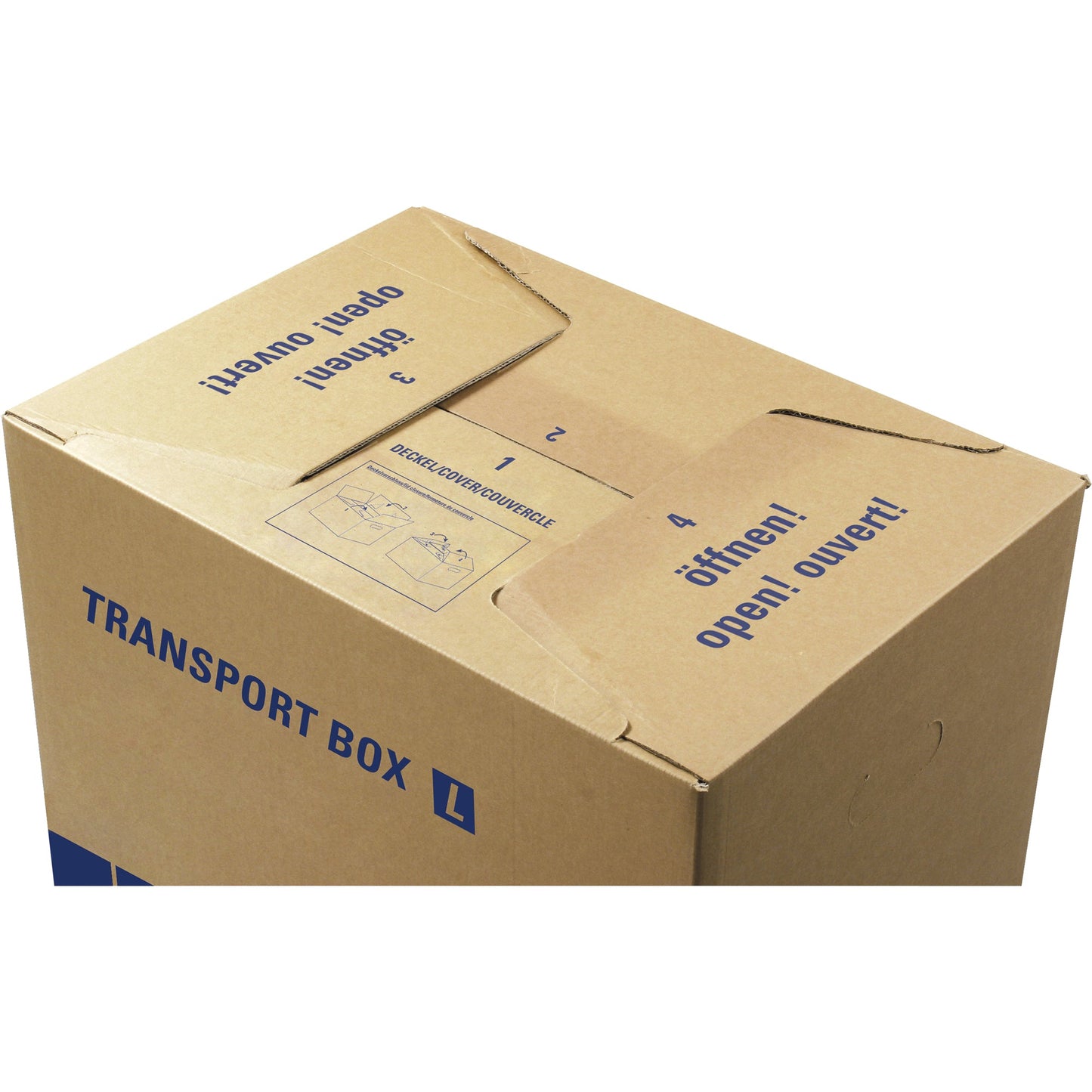tidyPac® Umzugskarton Transportbox XL 68 x 35,5 x 35 cm (B x H x T) 30kg Wellpappe braun