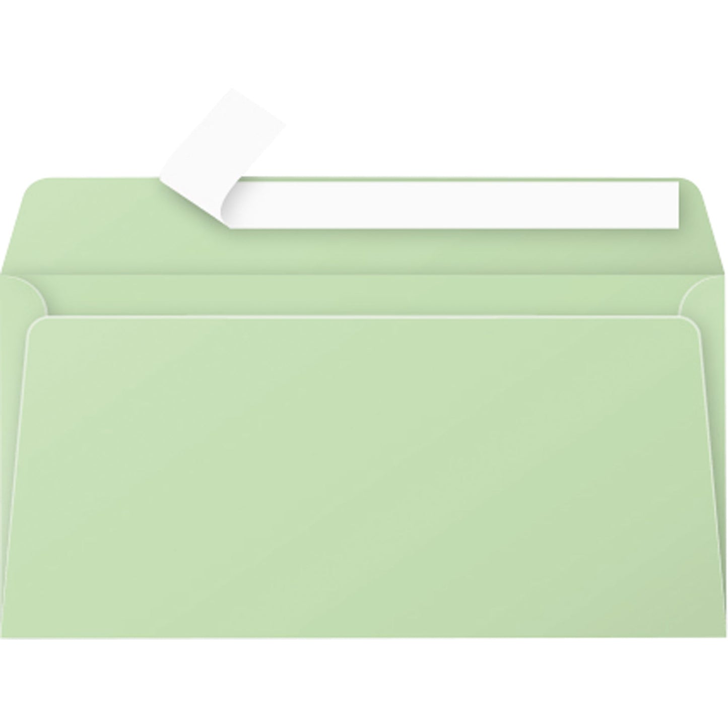 Clairefontaine Briefumschlag Pollen® DIN lang 220 x 110 mm (B x H) mit Haftklebung ohne Fenster 120g/m² grün 20 St./Pack.