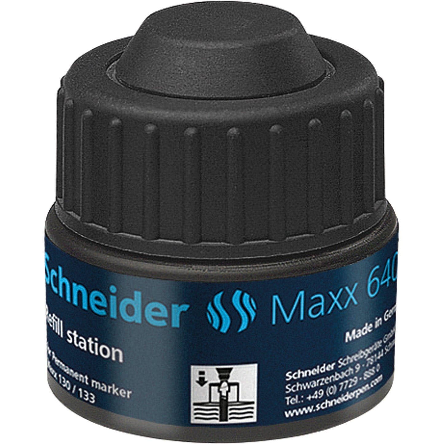 Schneider Nachfülltinte Marker Refill-Station 640 Fässchen schwarz 30ml