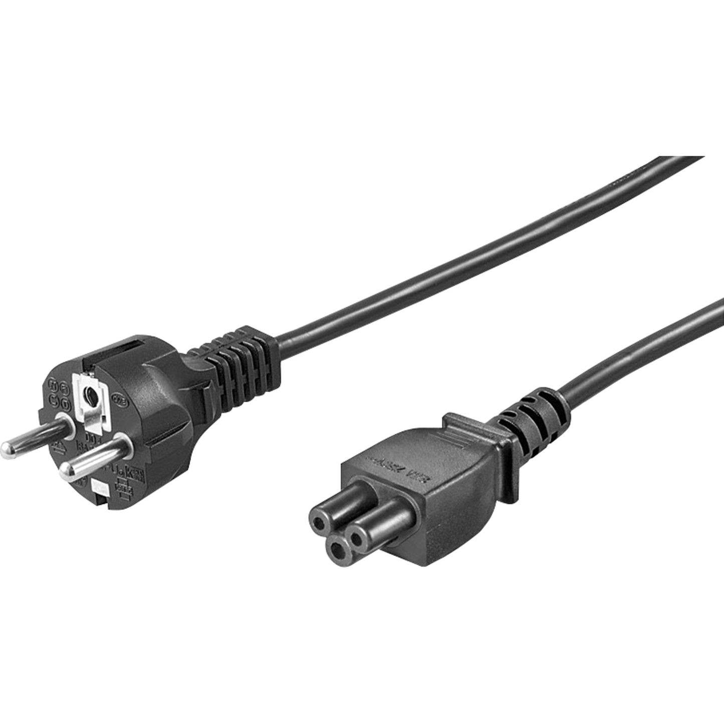 Goobay® Netzkabel Kaltgerät CEE 7/7 Stecker/C5 250V schwarz