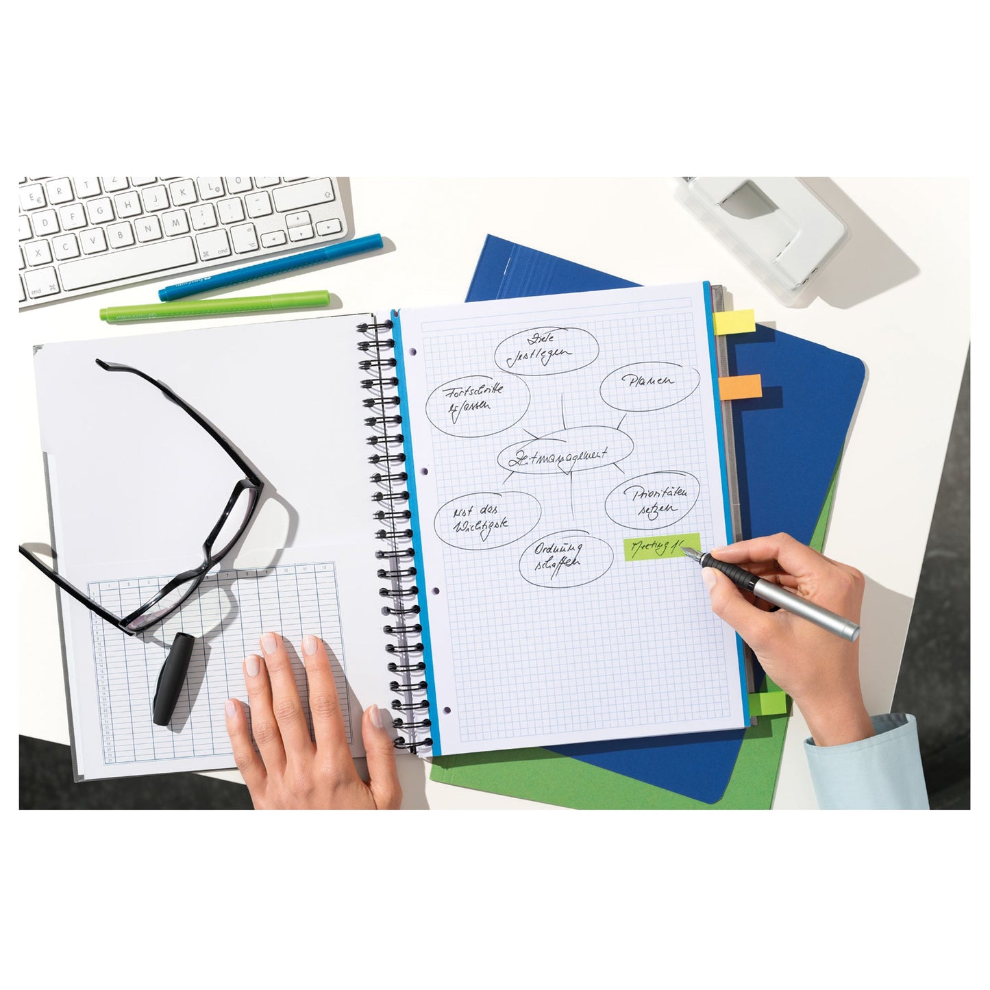 Post-it® Haftmarker Page Marker Promotion 50 x 15 mm (B x H) neongelb, vitalorange, neongrün, guavapink, flieder 100 Bl./Block 6 Block/Pack. + 3 Blöcke gratis