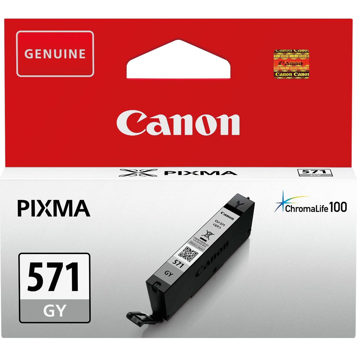 Canon Tintenpatrone Originalzubehör CLI-571XL GY ca. 3.350 Seiten grau 11ml