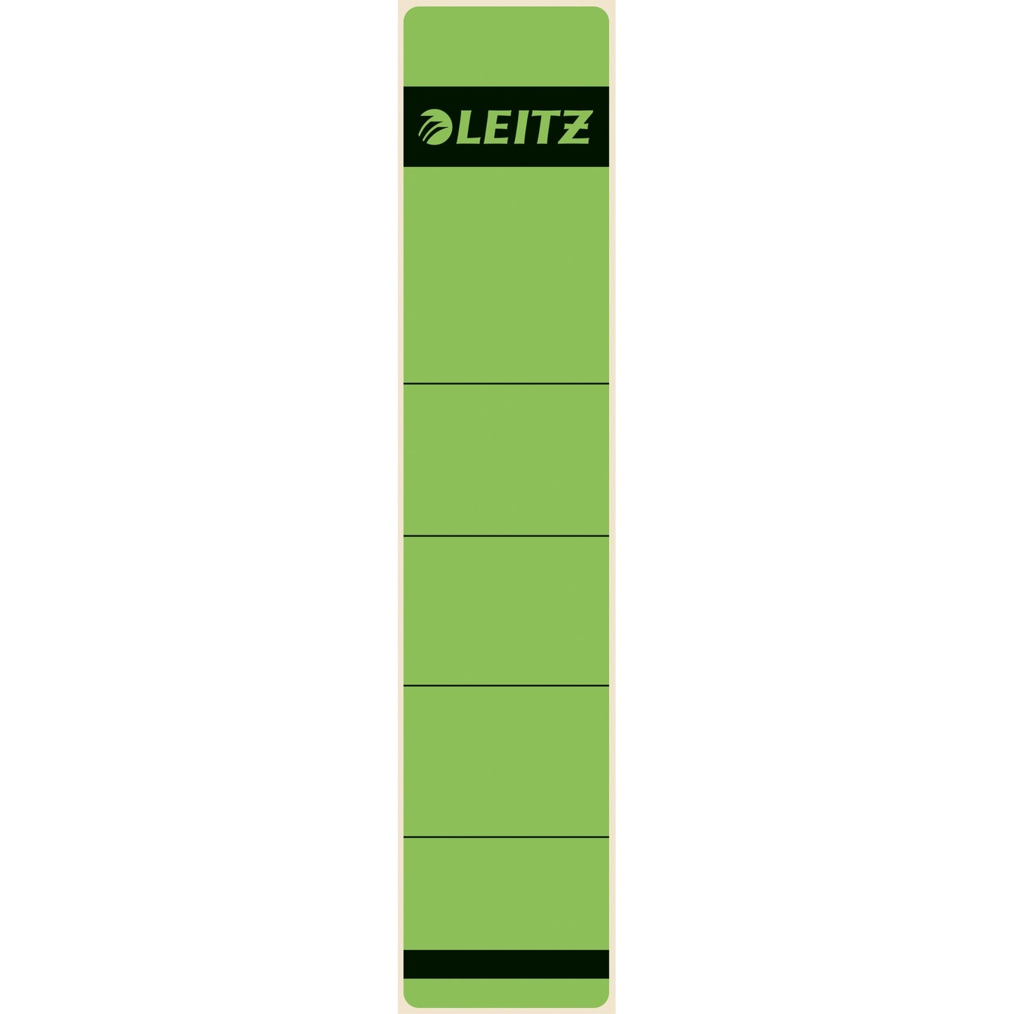 Leitz Ordnerrückenetikett schmal/kurz 39 x 192 mm (B x H) selbstklebend ohne Griffloch grün 10 Etik./Pack.