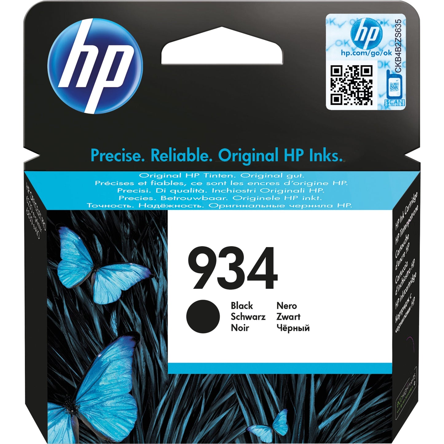 HP Tintenpatrone Originalzubehör 934 ca. 400 Seiten schwarz 10ml