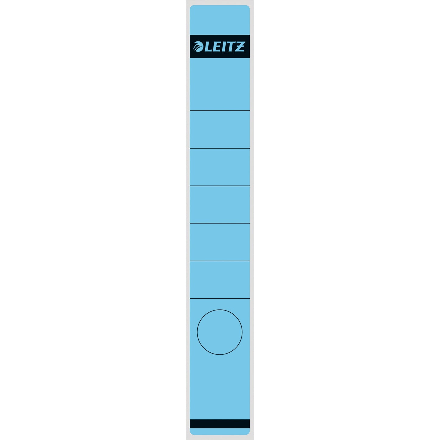 Leitz Ordnerrückenetikett schmal/lang 39 x 285 mm (B x H) selbstklebend mit Griffloch blau 10 Etik./Pack.
