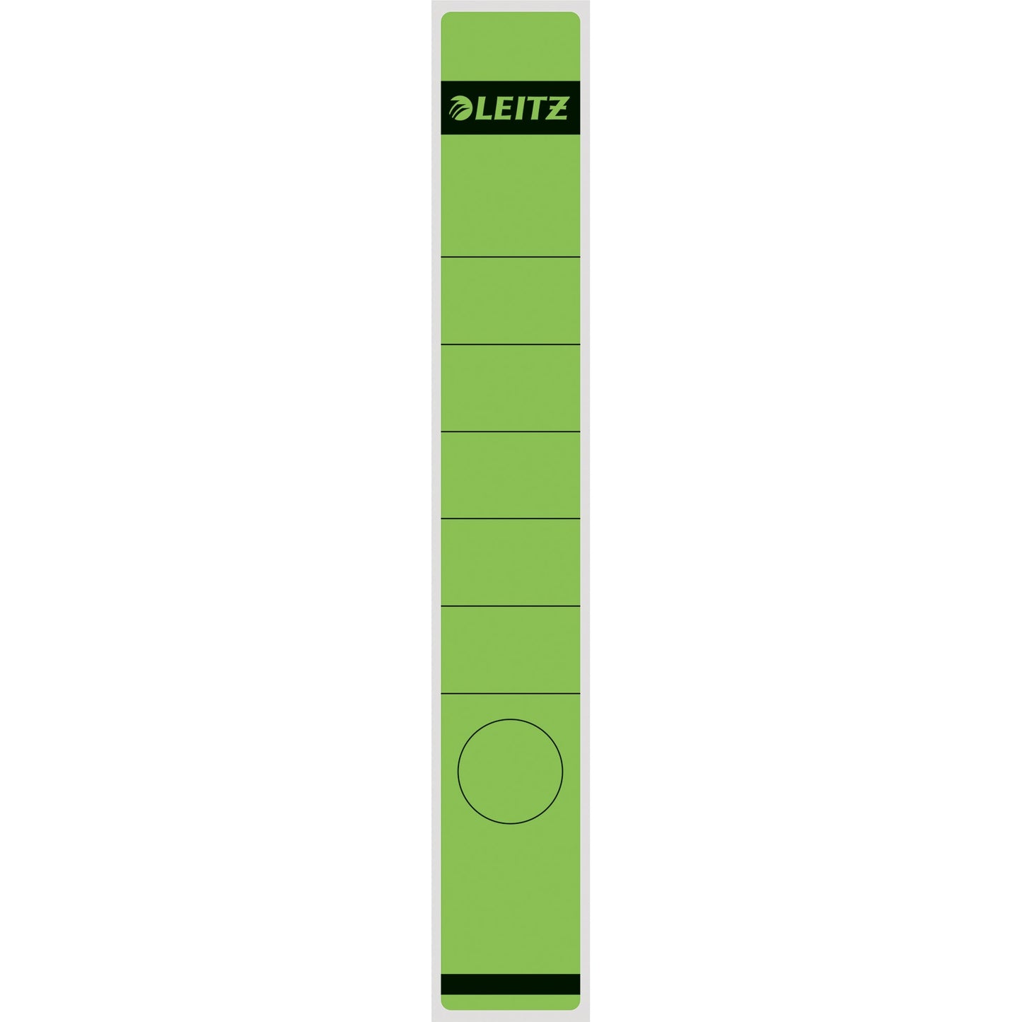 Leitz Ordnerrückenetikett schmal/lang 39 x 285 mm (B x H) selbstklebend mit Griffloch grün 10 Etik./Pack.