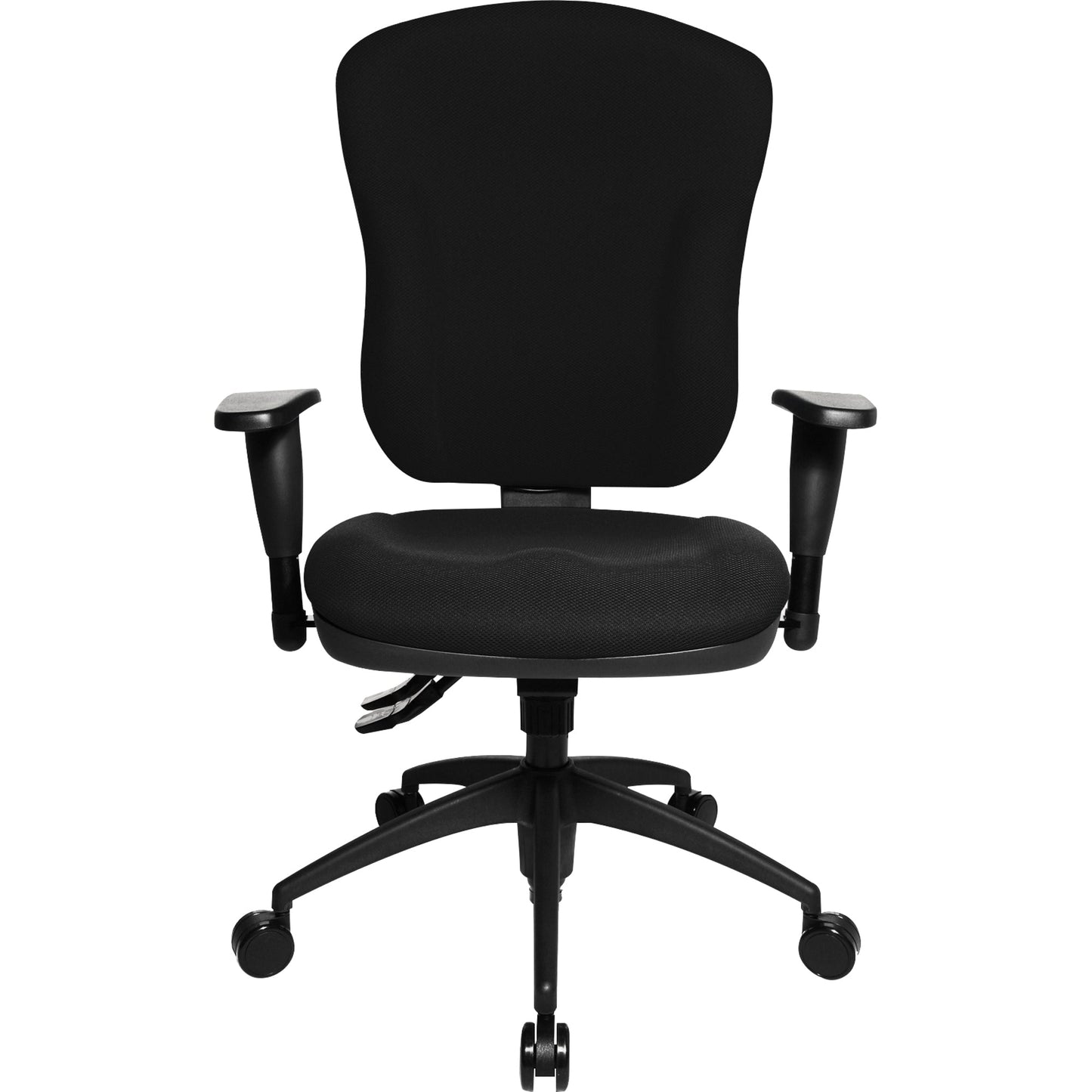 TOPSTAR Bürodrehstuhl Wellpoint 30 SY 43-55cm Synchronmechanik Rolle hart gebremst (für Teppichboden) Polyamid schwarz