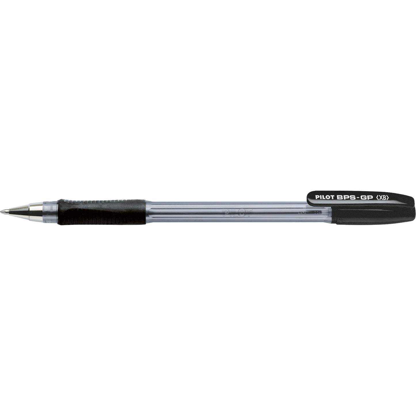 PILOT Kugelschreiber BPS-GP 0,6mm XB schwarz Mine auswechselbar dokumentenecht Schaftfarbe: transparent