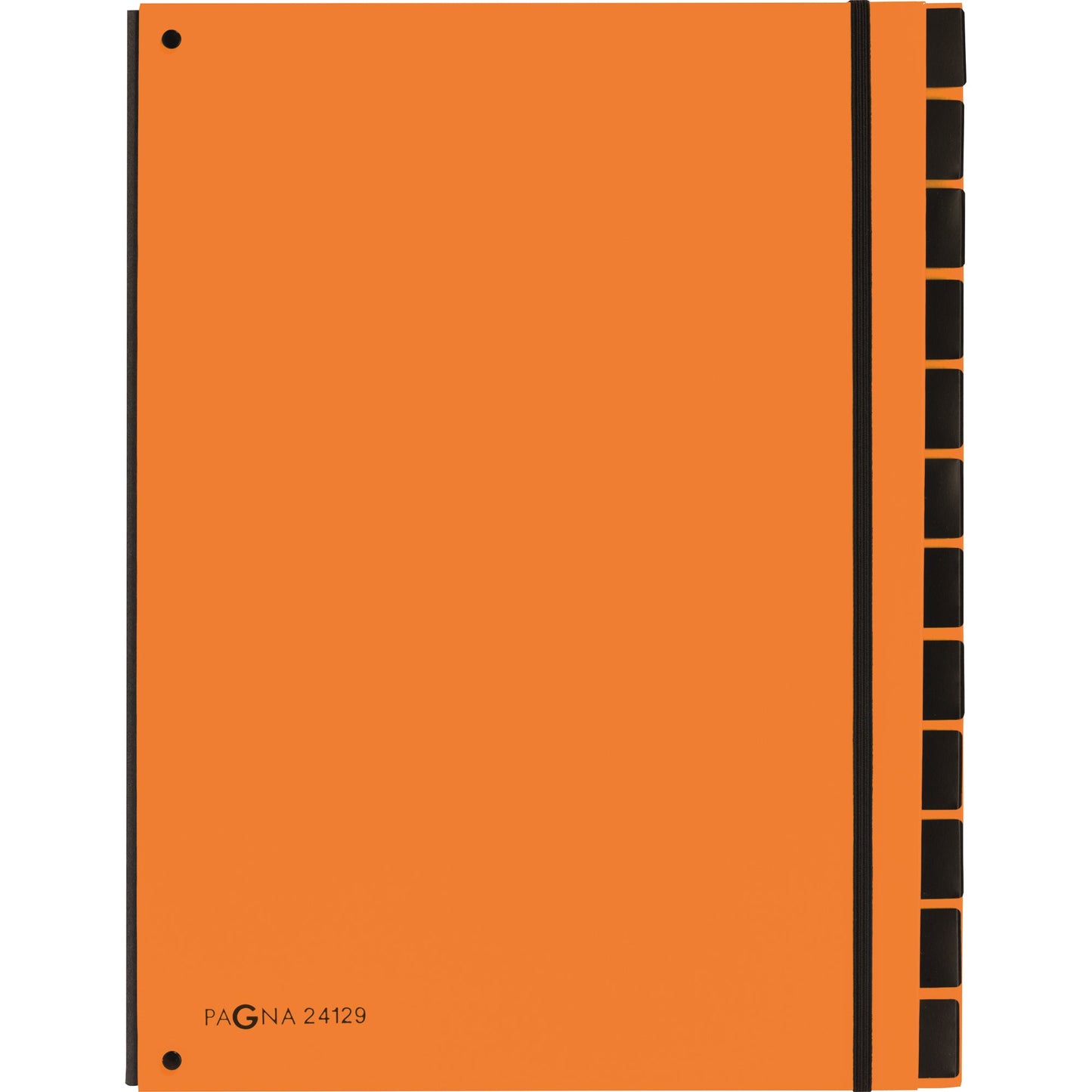 PAGNA Pultordner TREND DIN A4 blanko Karton, Polypropylenfolie kaschiert orange 12 Fächer