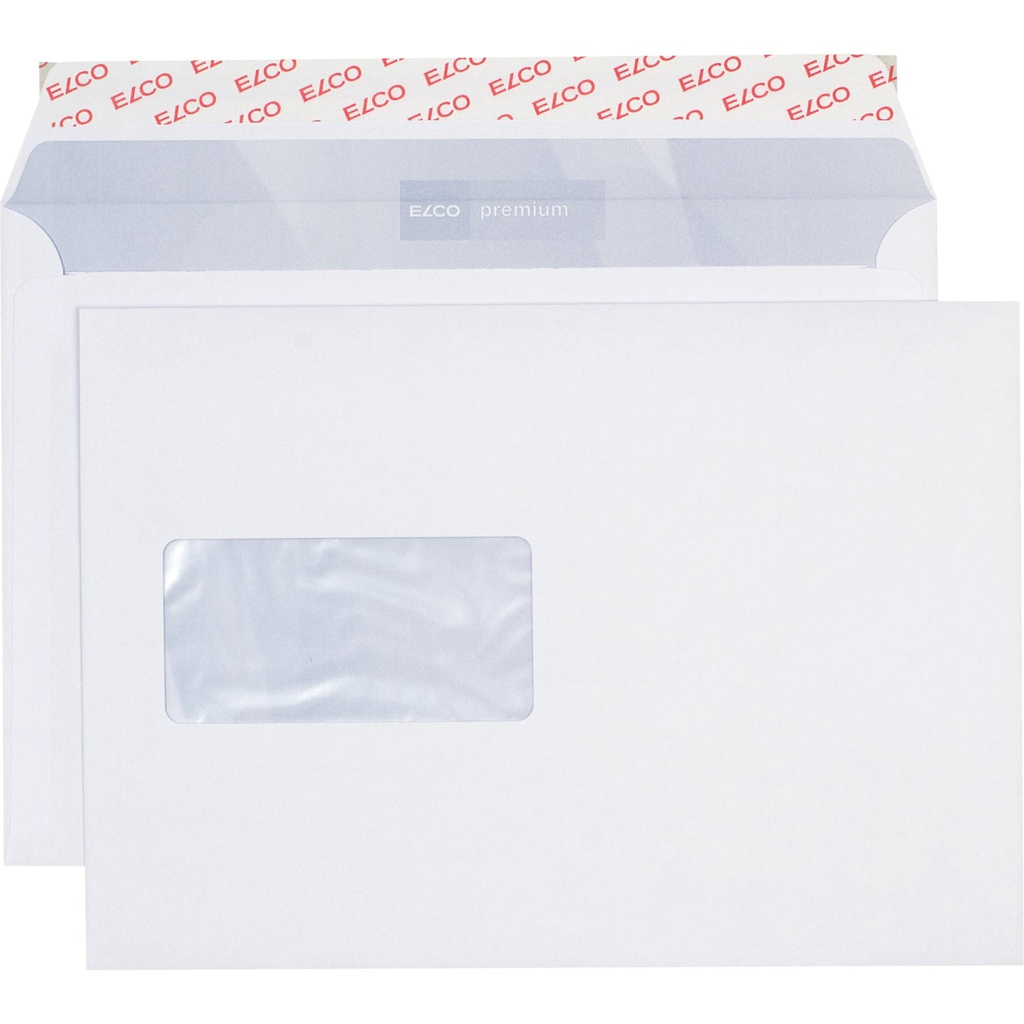 ELCO Versandtasche Office DIN C5 229 x 162 mm (B x H) mit Haftklebung mit Fenster 100g/m² hochweiß 100 St./Pack.