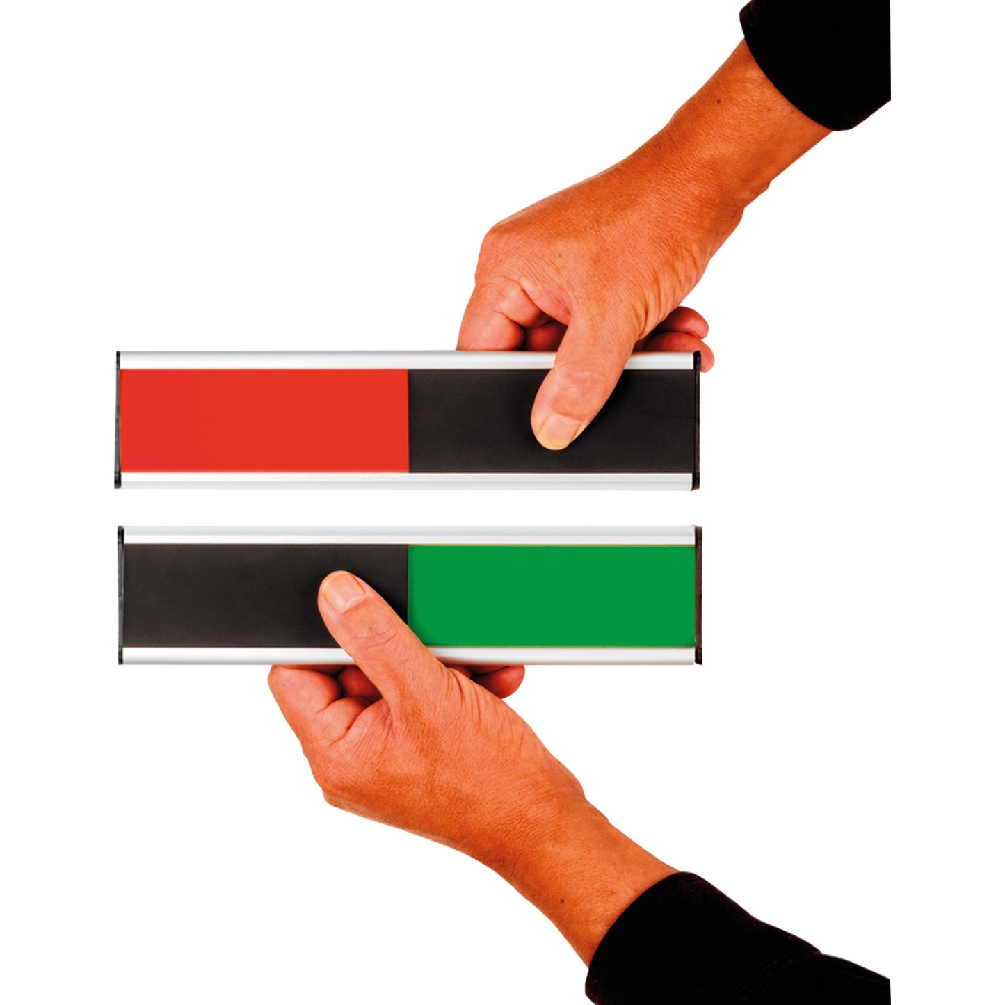 Legamaster Türschild 250 x 60 mm (B x H) Aluminium schwarz/rot/grün