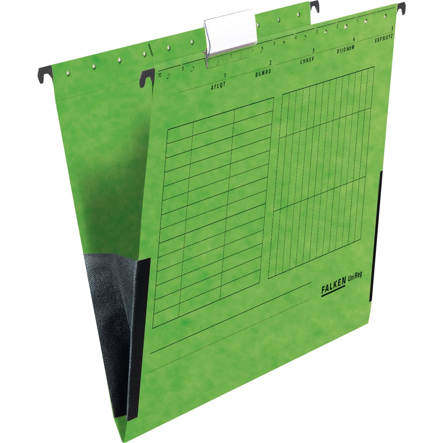Falken Hängetasche UniReg DIN A4 230g/m² Manilakarton, recycelt grün 5 St./Pack.