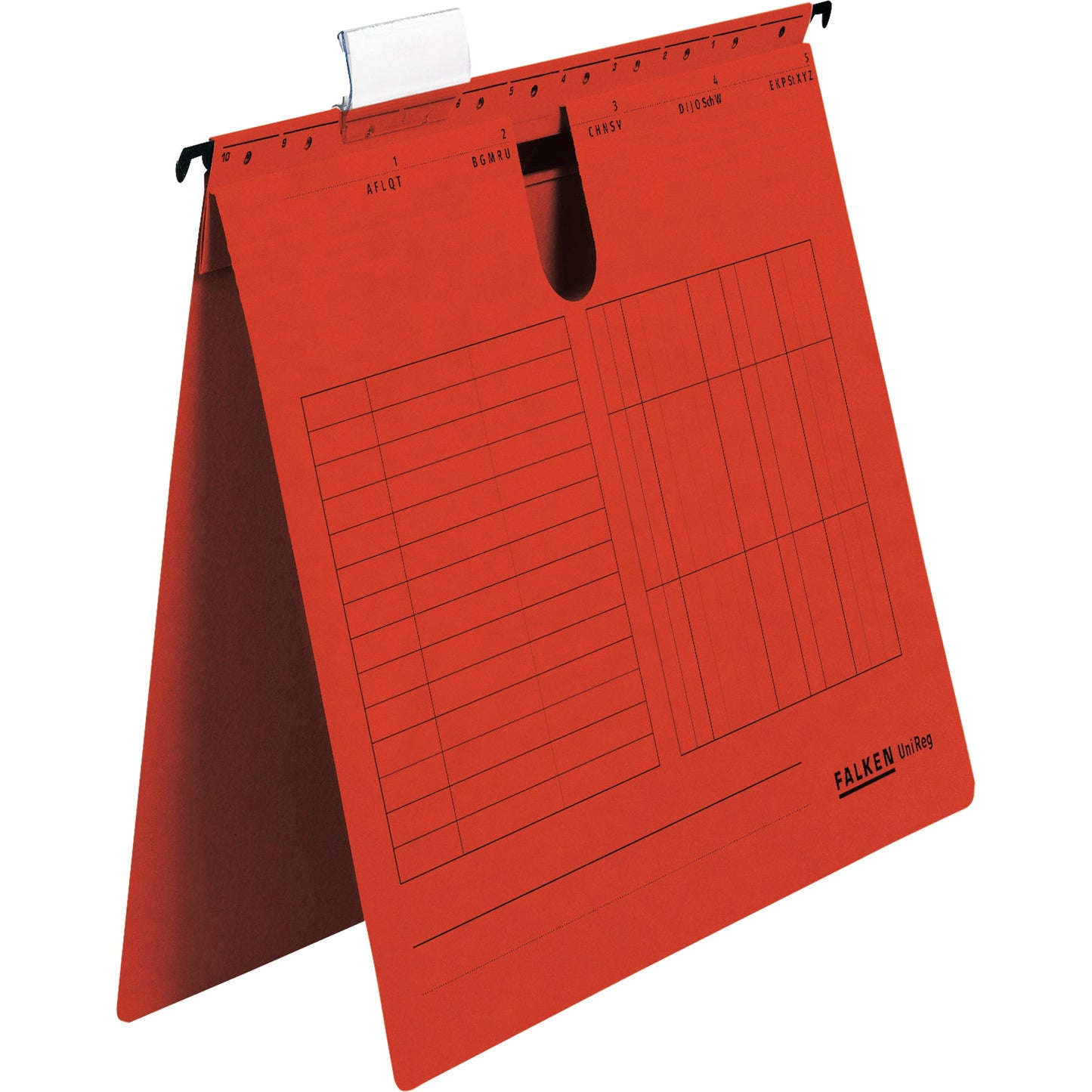 Falken Hängehefter UniReg DIN A4 230g/m² Manilakarton, recycelt rot 5 St./Pack.